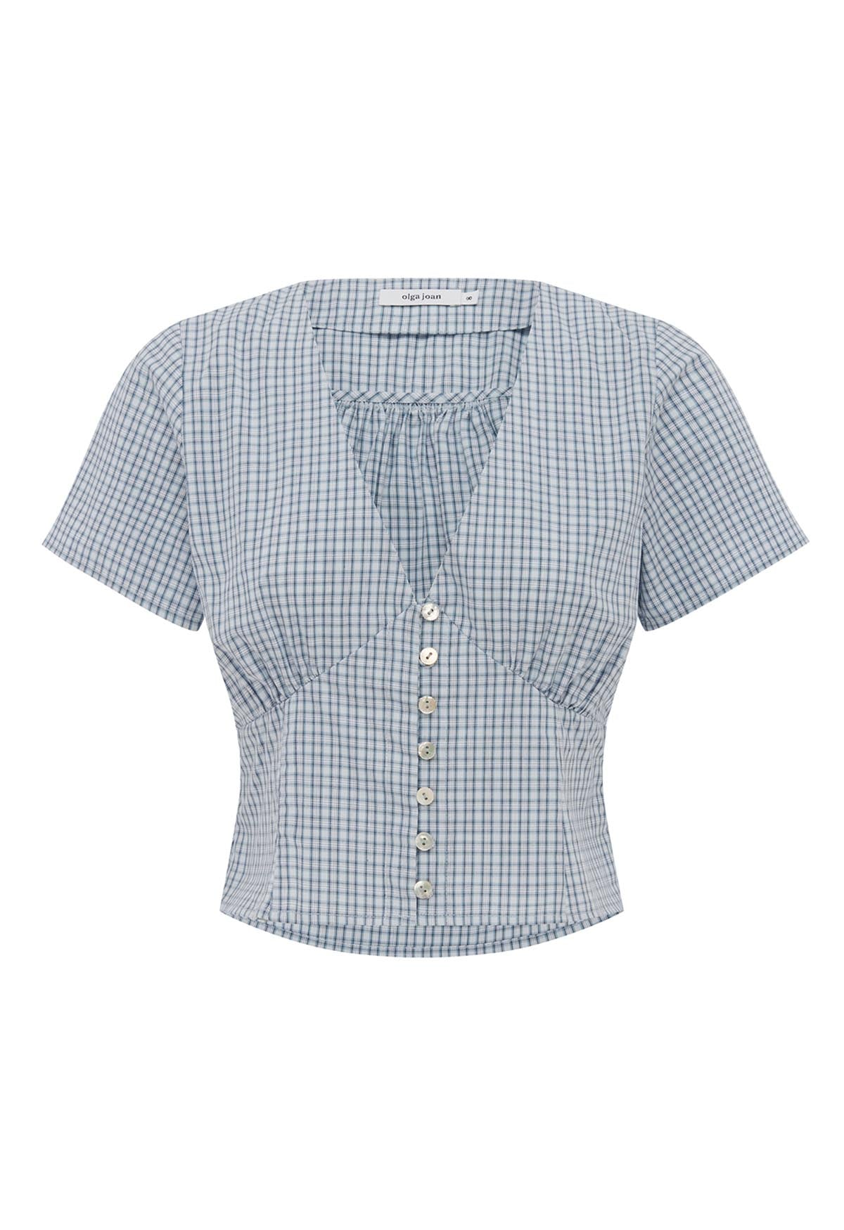 Cap-Sleeve Top Cielo Check