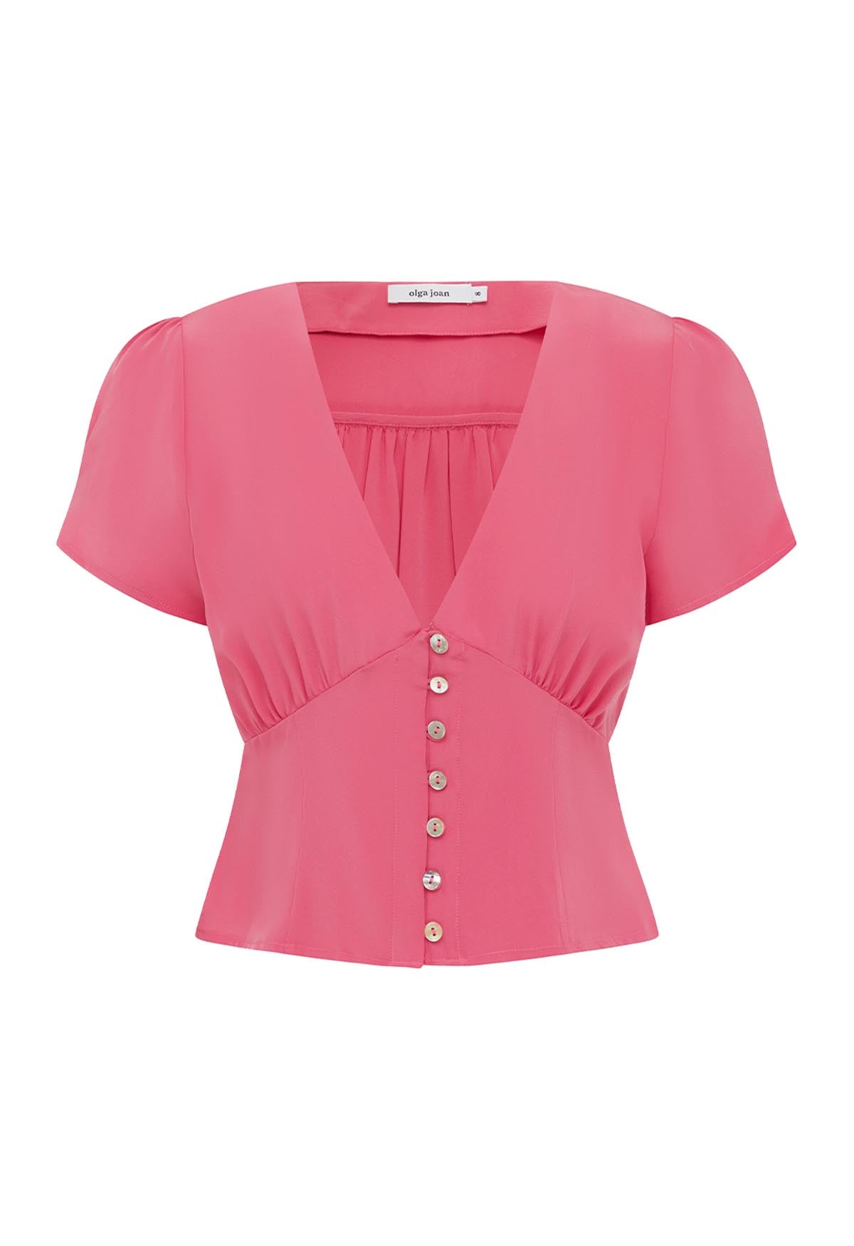 Cap-Sleeve Top Rosa Rosa (previous production)