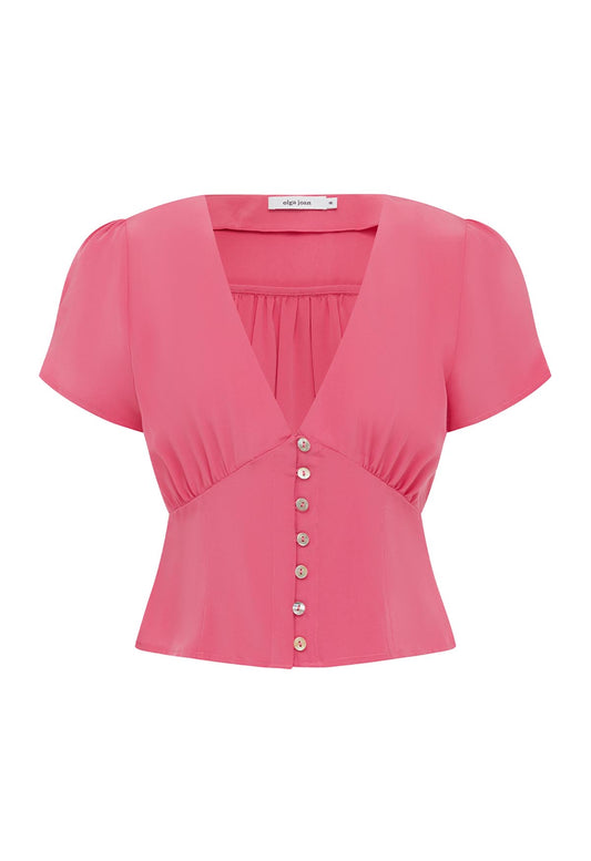 Cap-Sleeve Top Rosa Rosa (previous production)