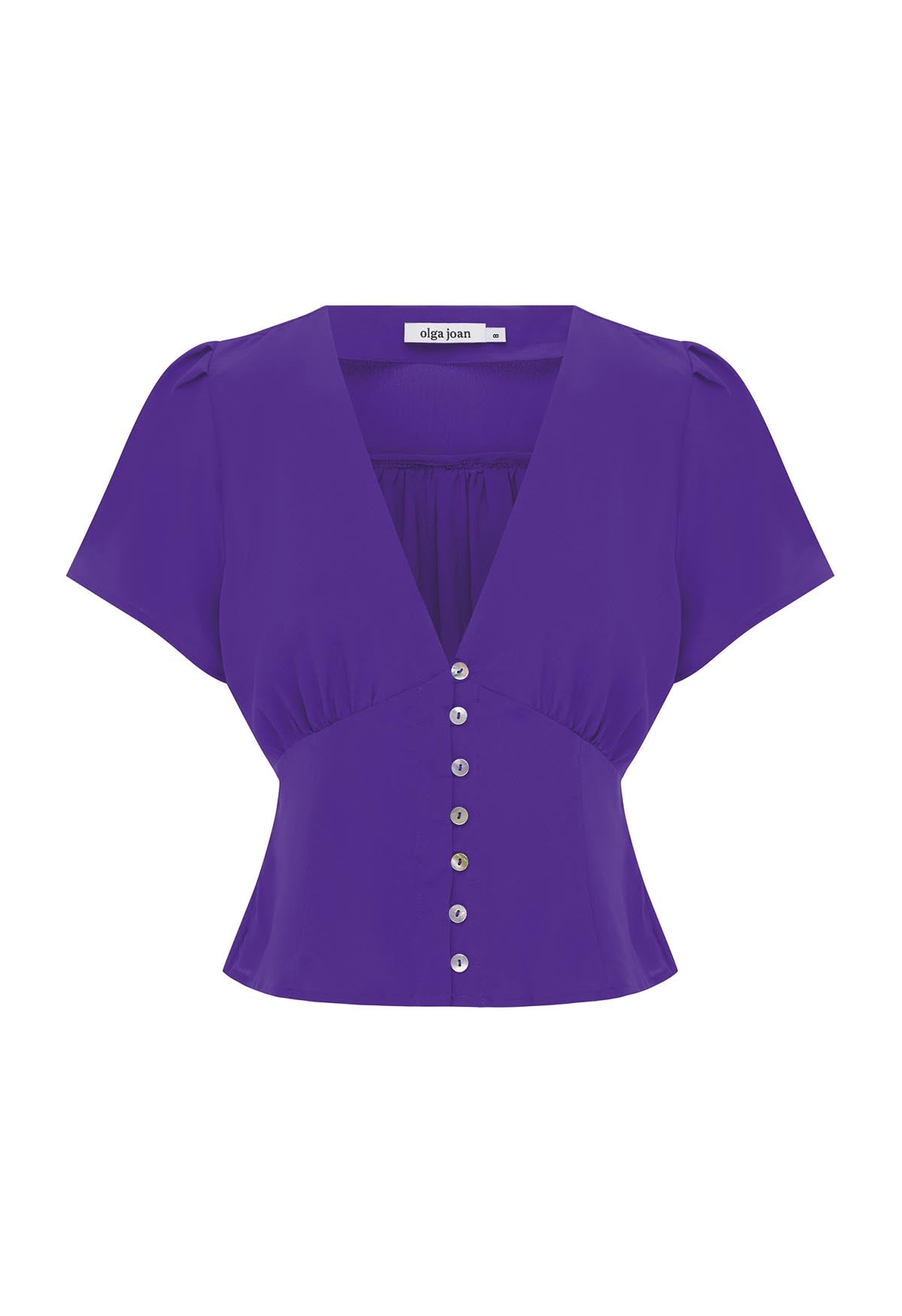Cap-Sleeve Top Viola