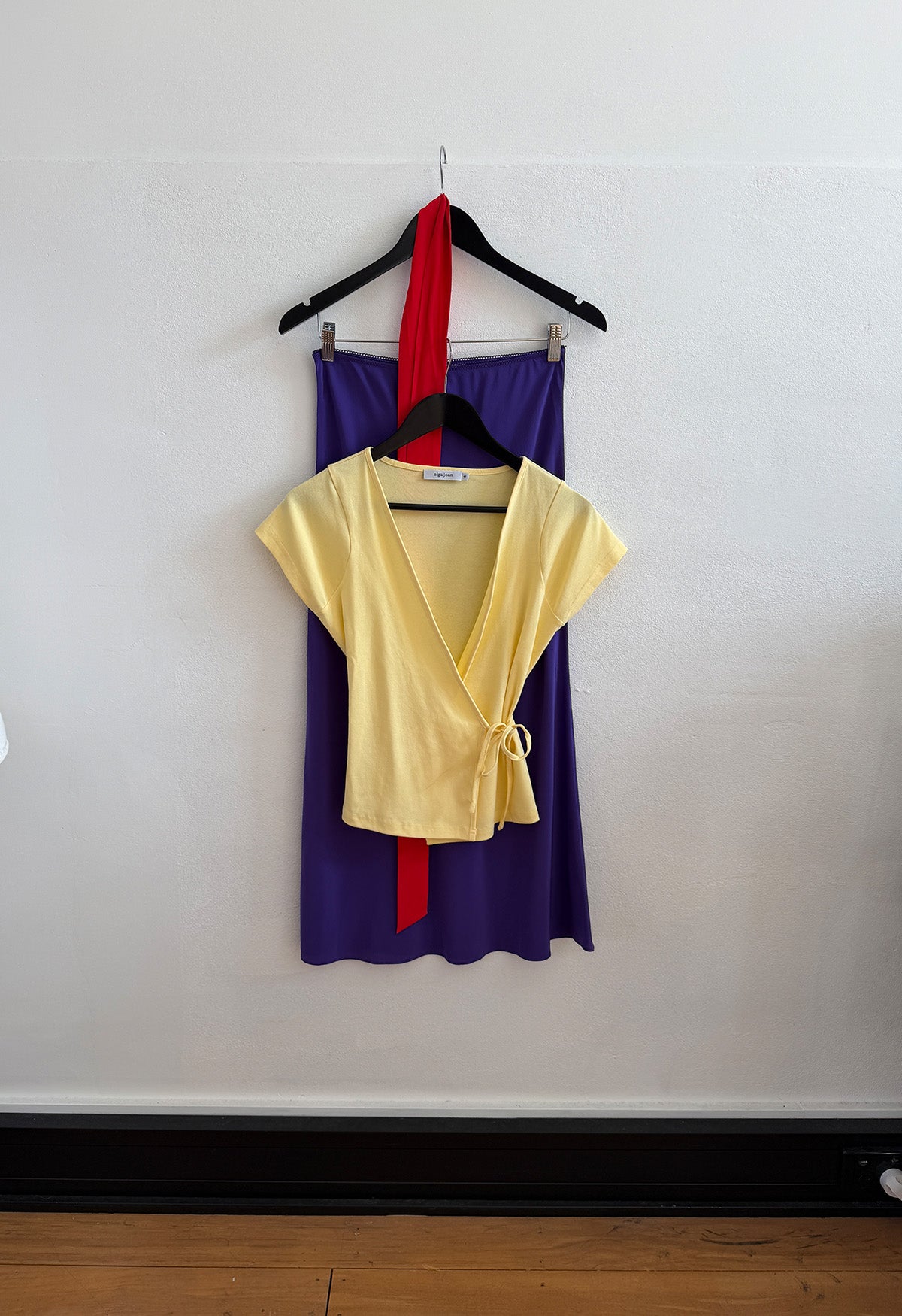 Cap-Sleeve Wrap Top Limone