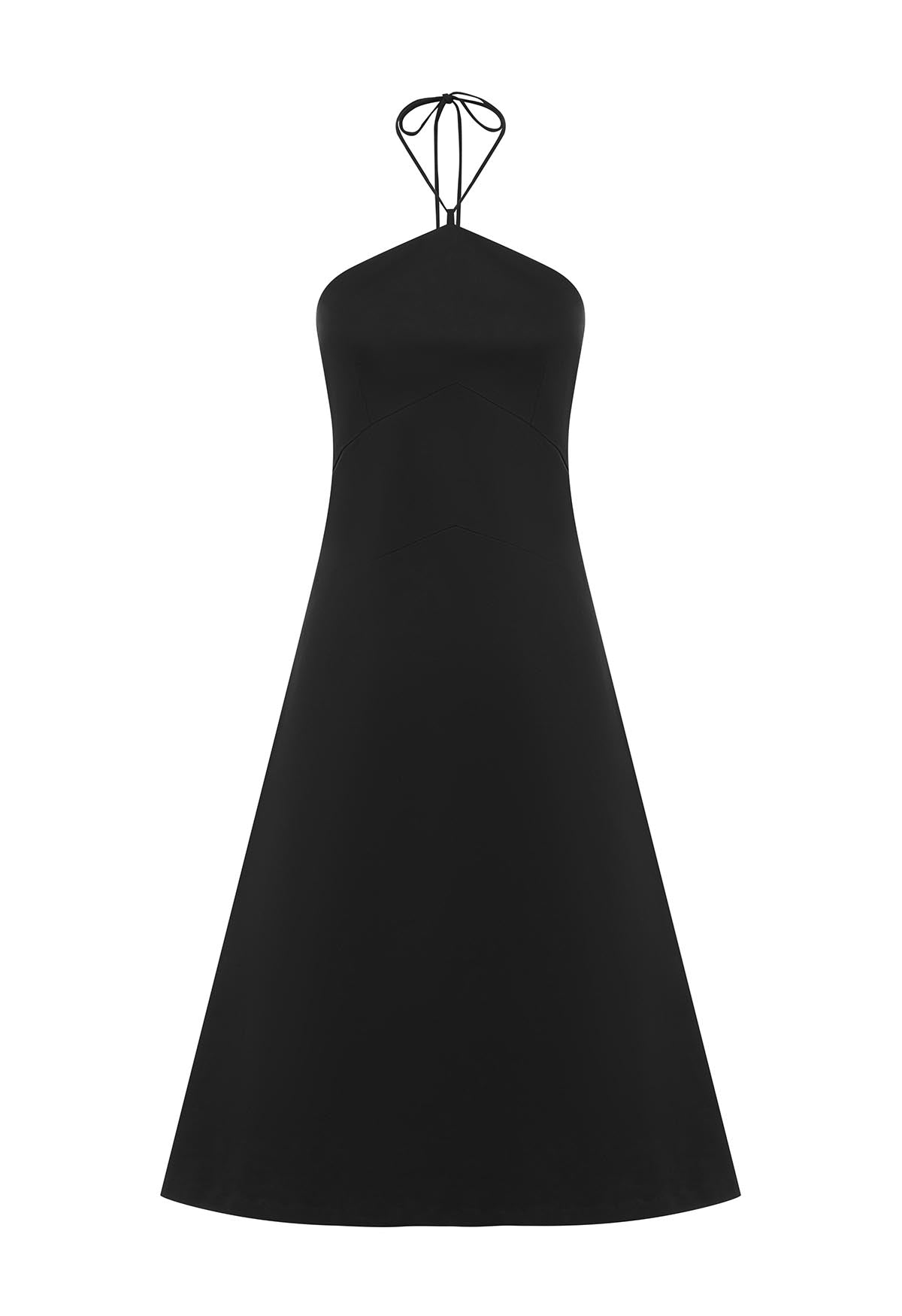 Chevron Seam Dress Nera