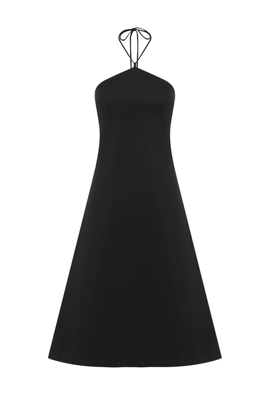Chevron Seam Dress Nera