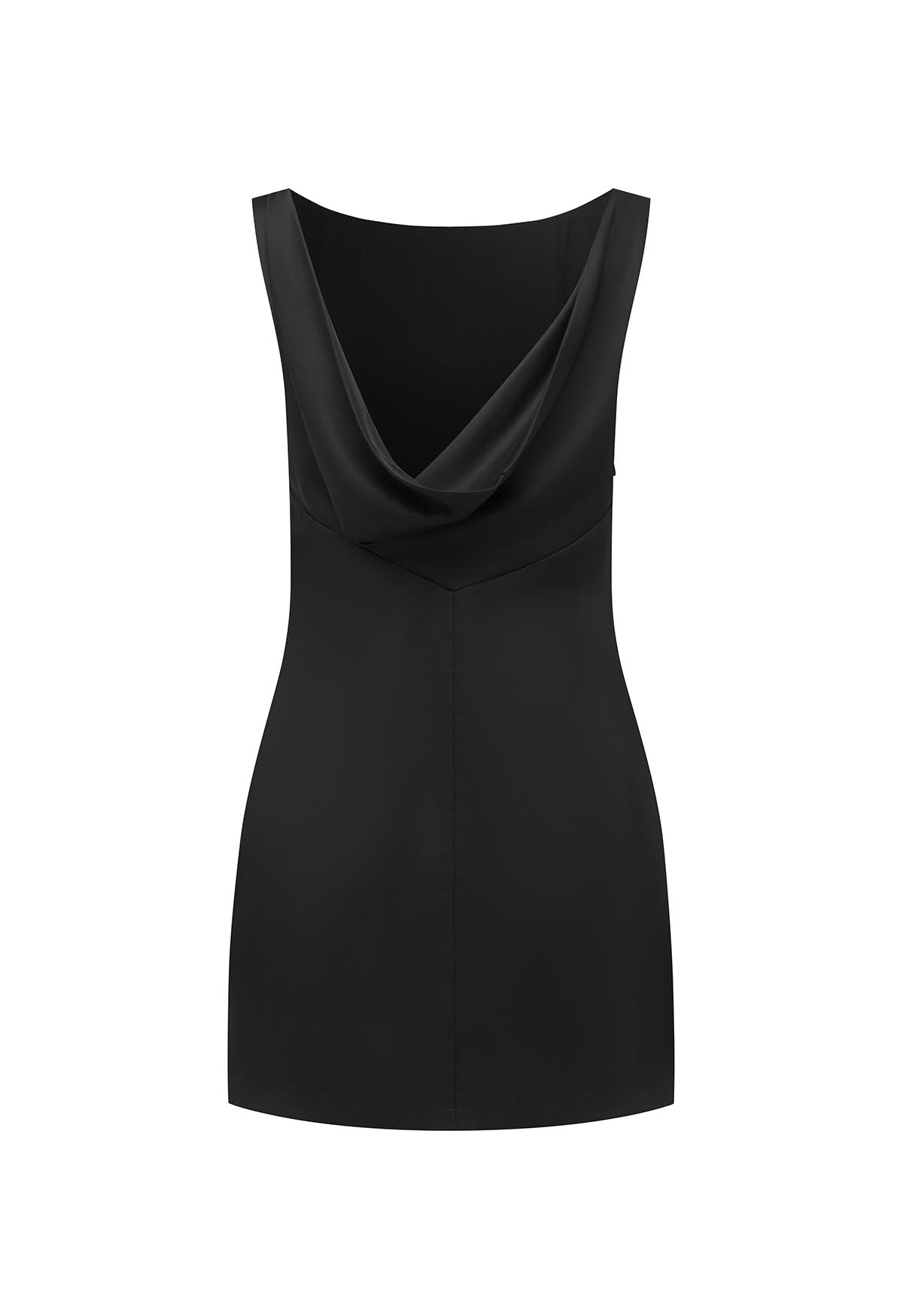 Cowl Back Mini Dress Nera