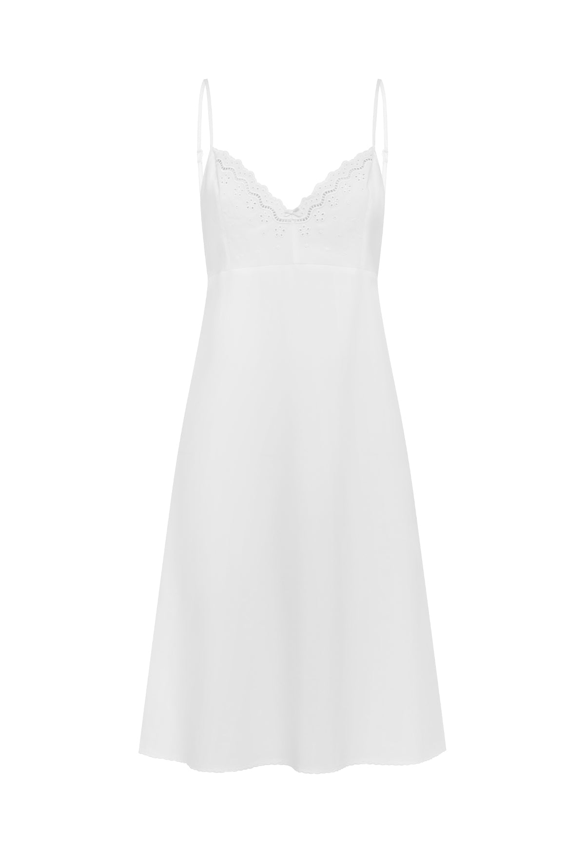 Embroidered Bust Slip Dress Bianca