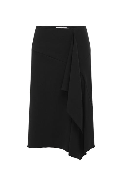 Flounce Front Skirt Nera – Olga Joan