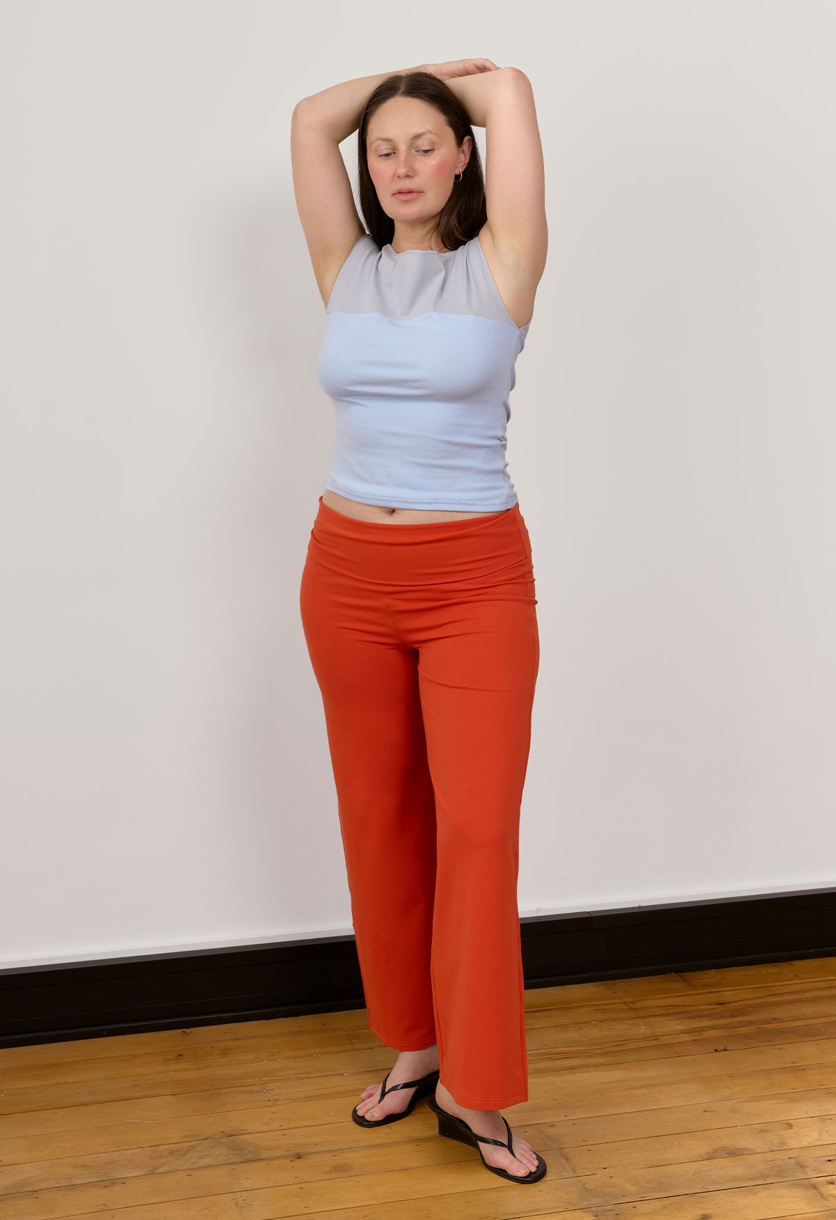 Fold Over Pant Terracotta