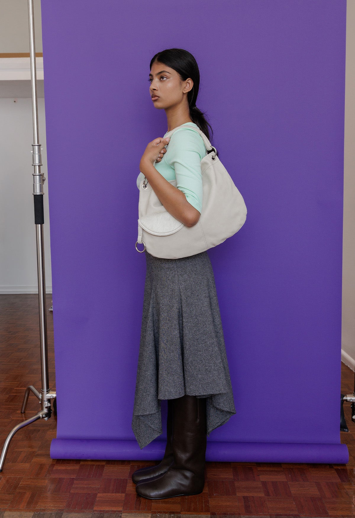 Handkerchief Skirt Grigio Mélange