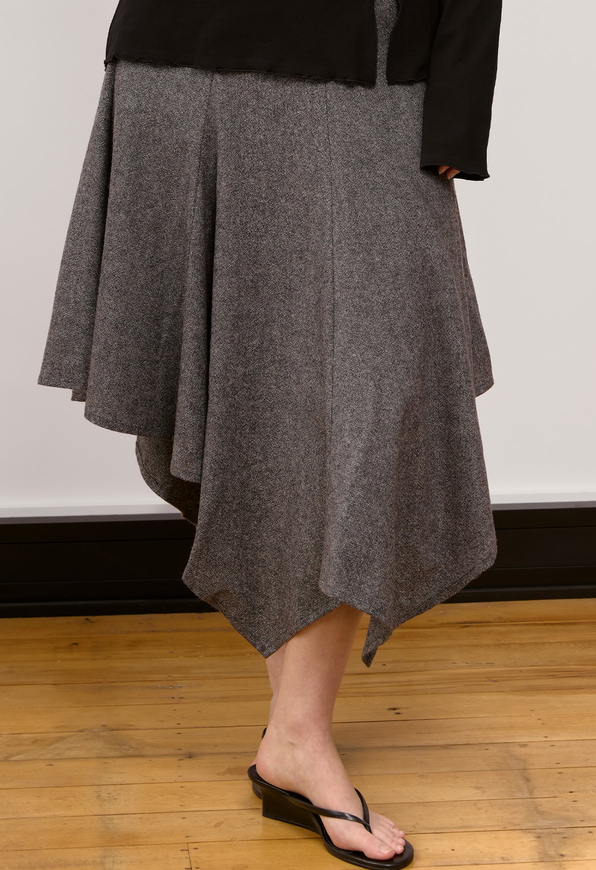 Handkerchief Skirt Grigio Mélange
