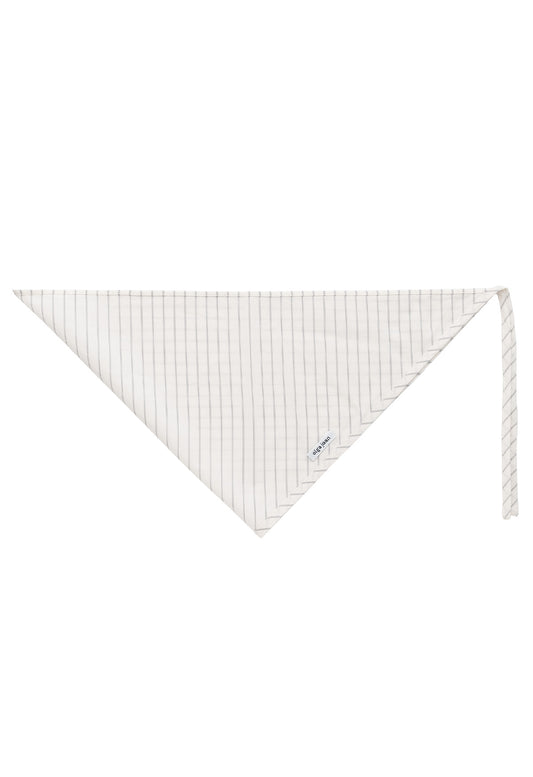 Headscarf Crema Stripe Cotton