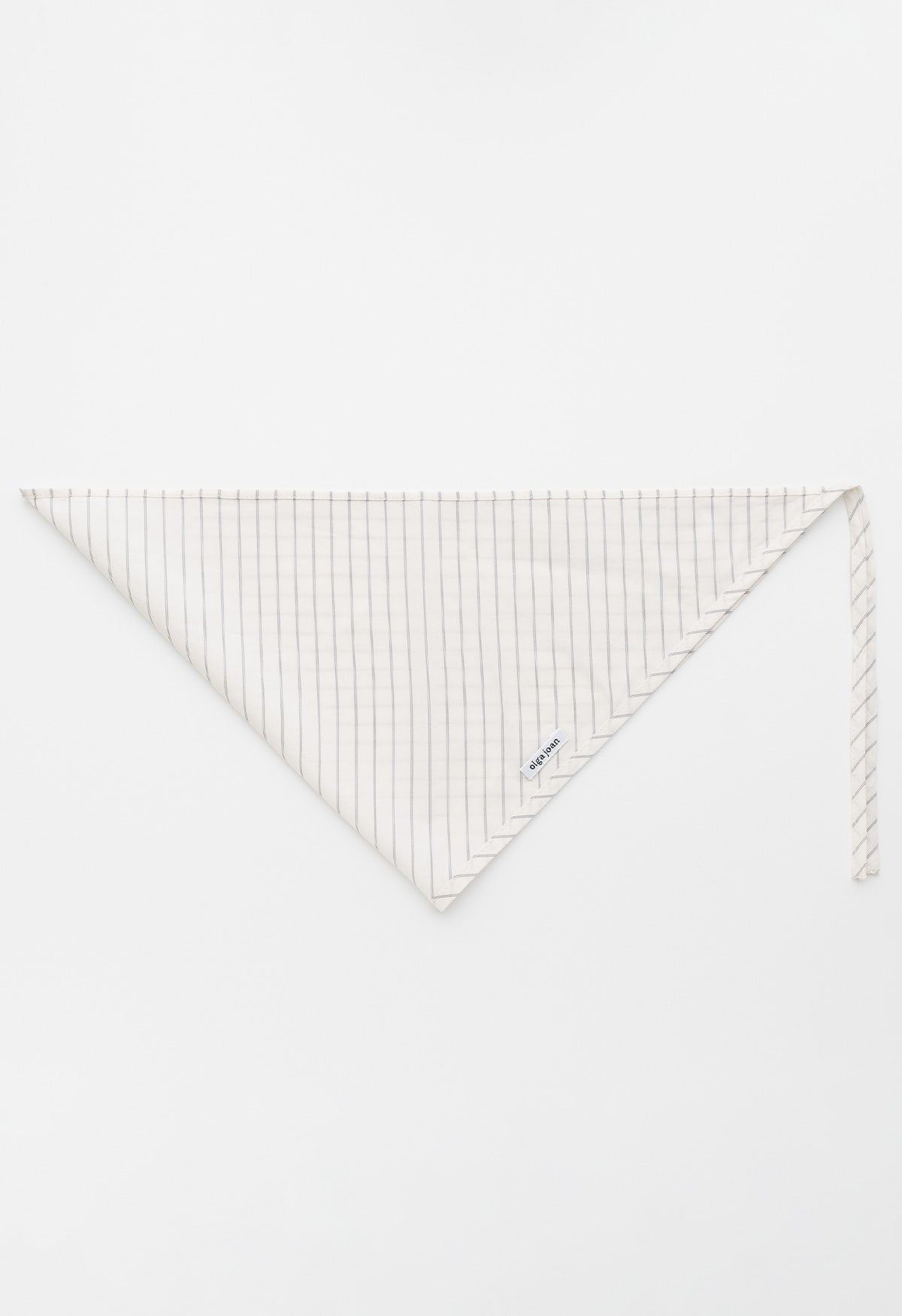 Headscarf Crema Stripe Cotton