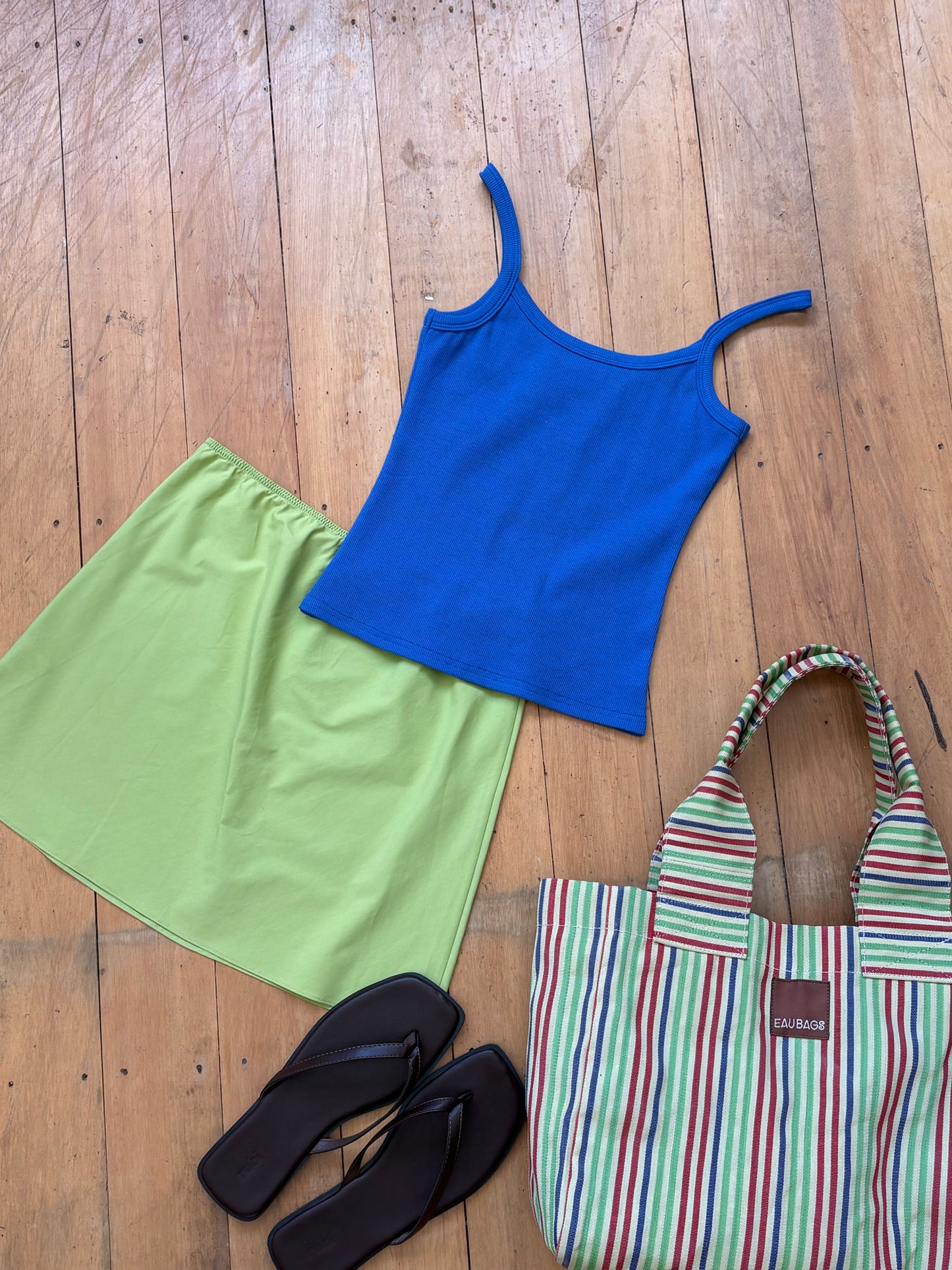 Ribbed Singlet Cobalto