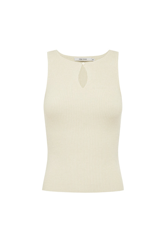 Key-Hole Knit Tank Avena