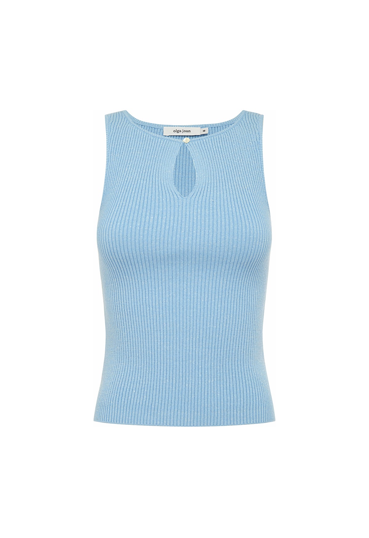 Key-Hole Knit Tank Cielo