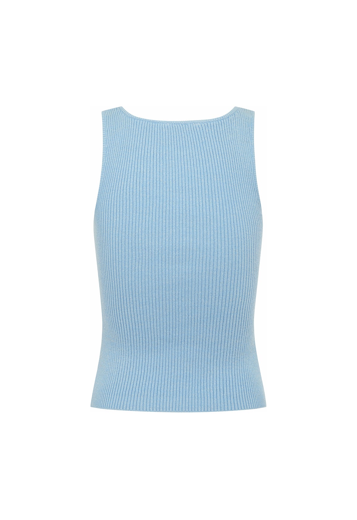 Key-Hole Knit Tank Cielo