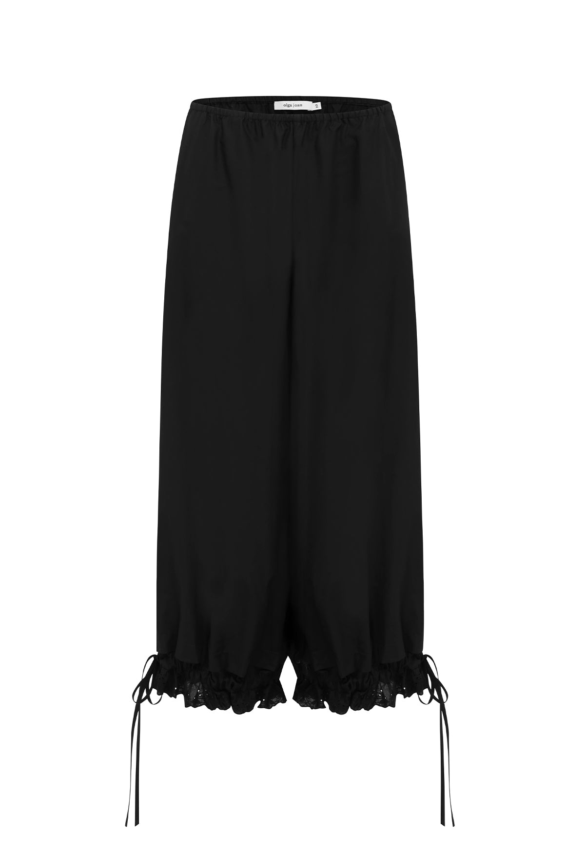 Lace Edge Pantaloons Nera