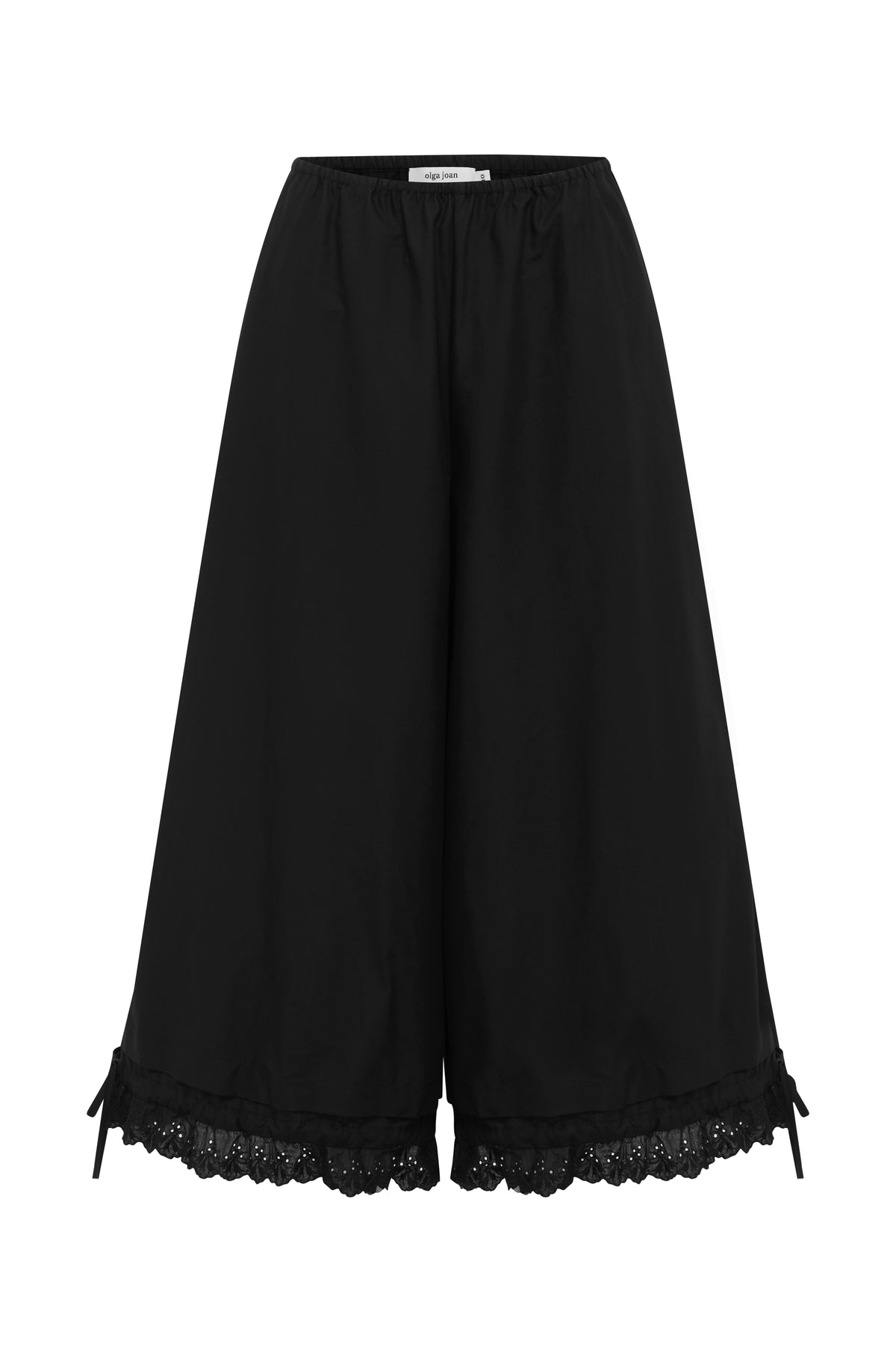 Lace Edge Pantaloons Nera