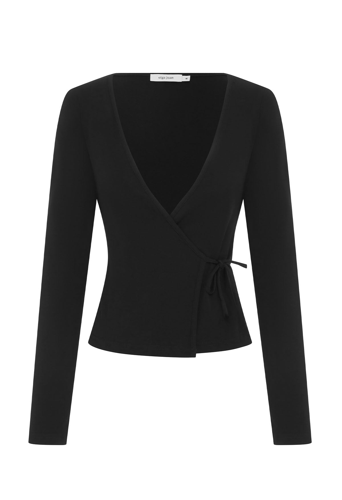 Long Sleeve Wrap Top Nera