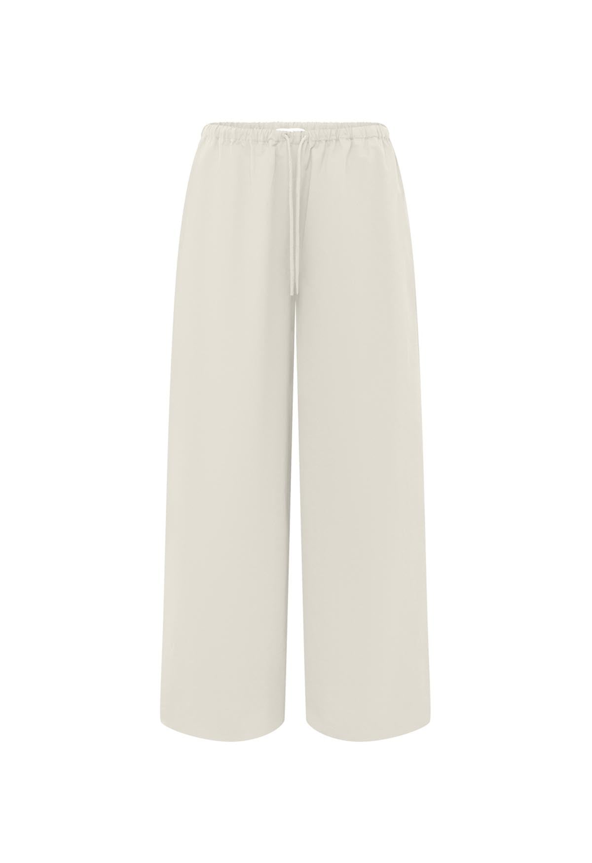 Mid-Rise Drawcord Pant Bianca