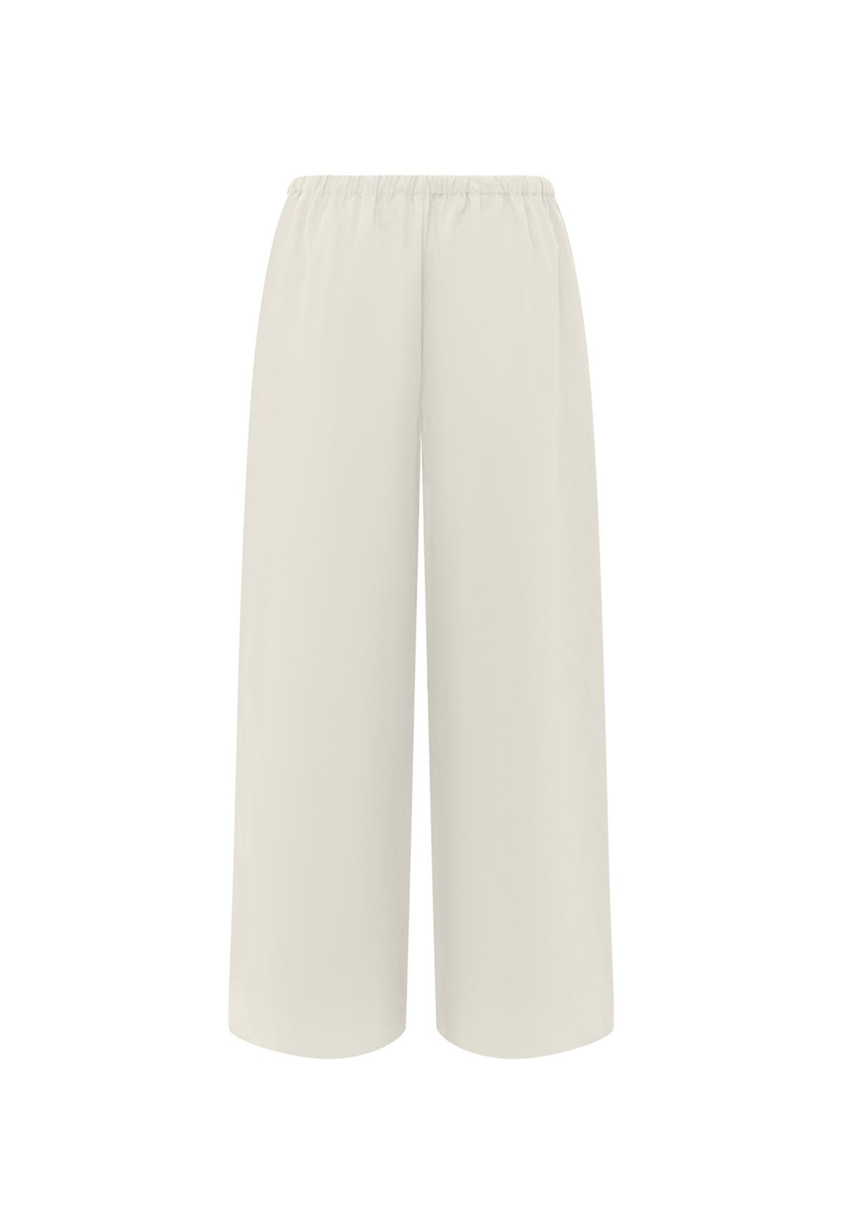 Mid-Rise Drawcord Pant Bianca