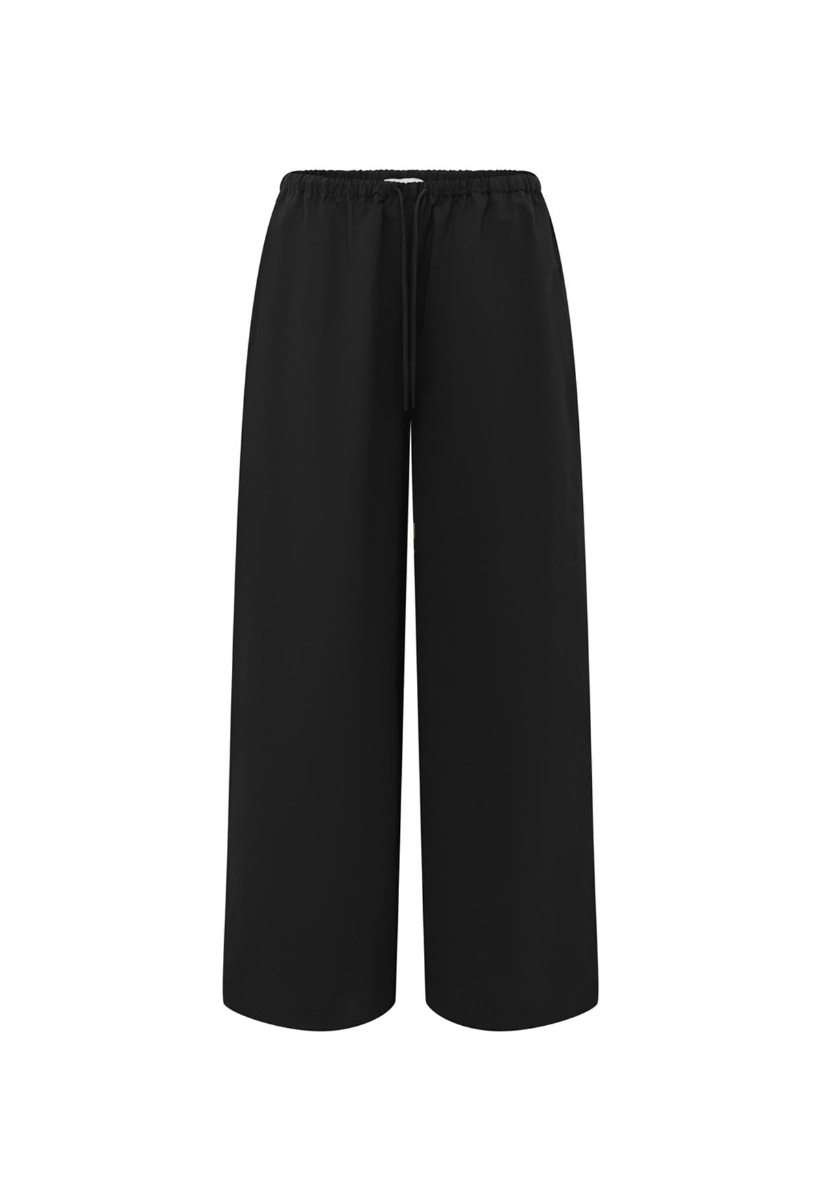 Mid-Rise Drawcord Pant Nera