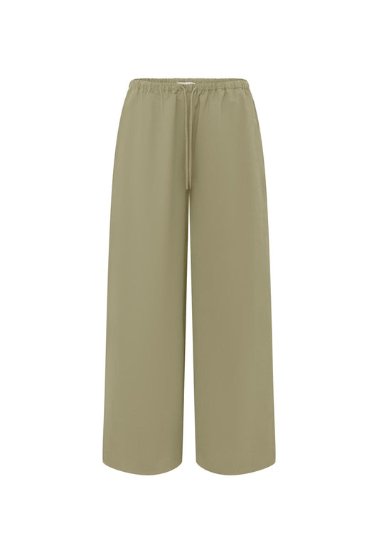 Mid-Rise Drawcord Pant Tortora
