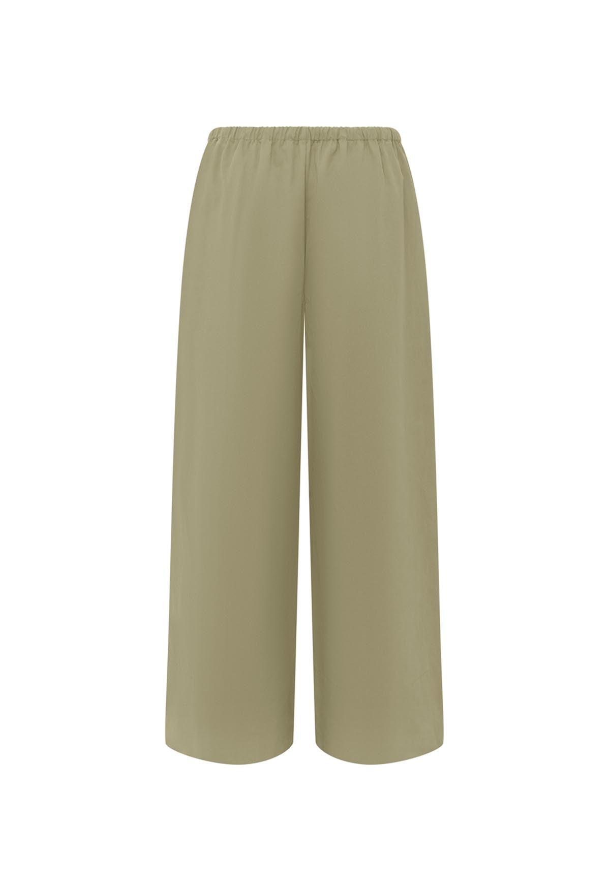 Mid-Rise Drawcord Pant Tortora