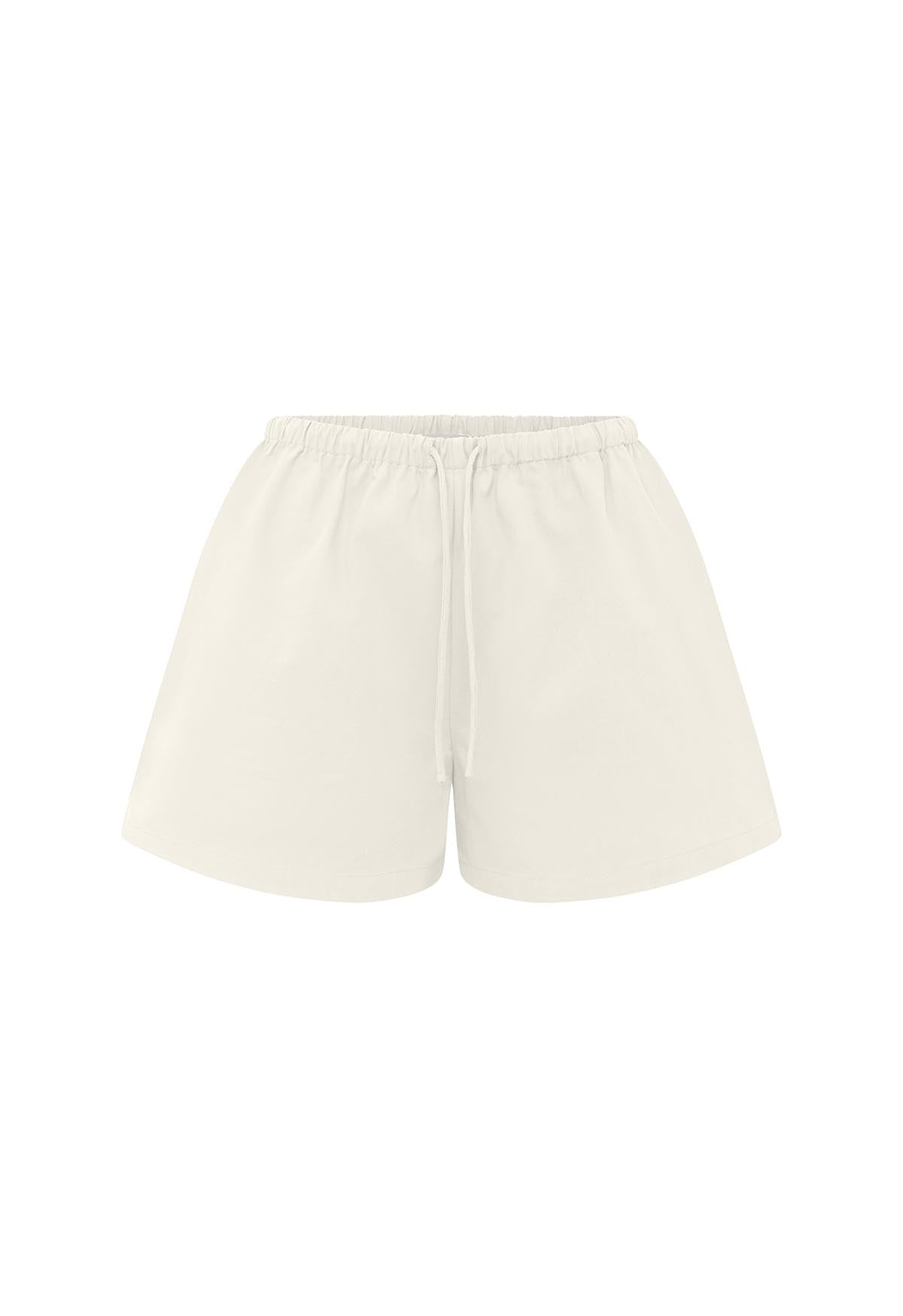 Mid-Rise Drawcord Short Bianca