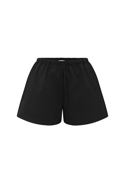 Mid-Rise Drawcord Short Nera