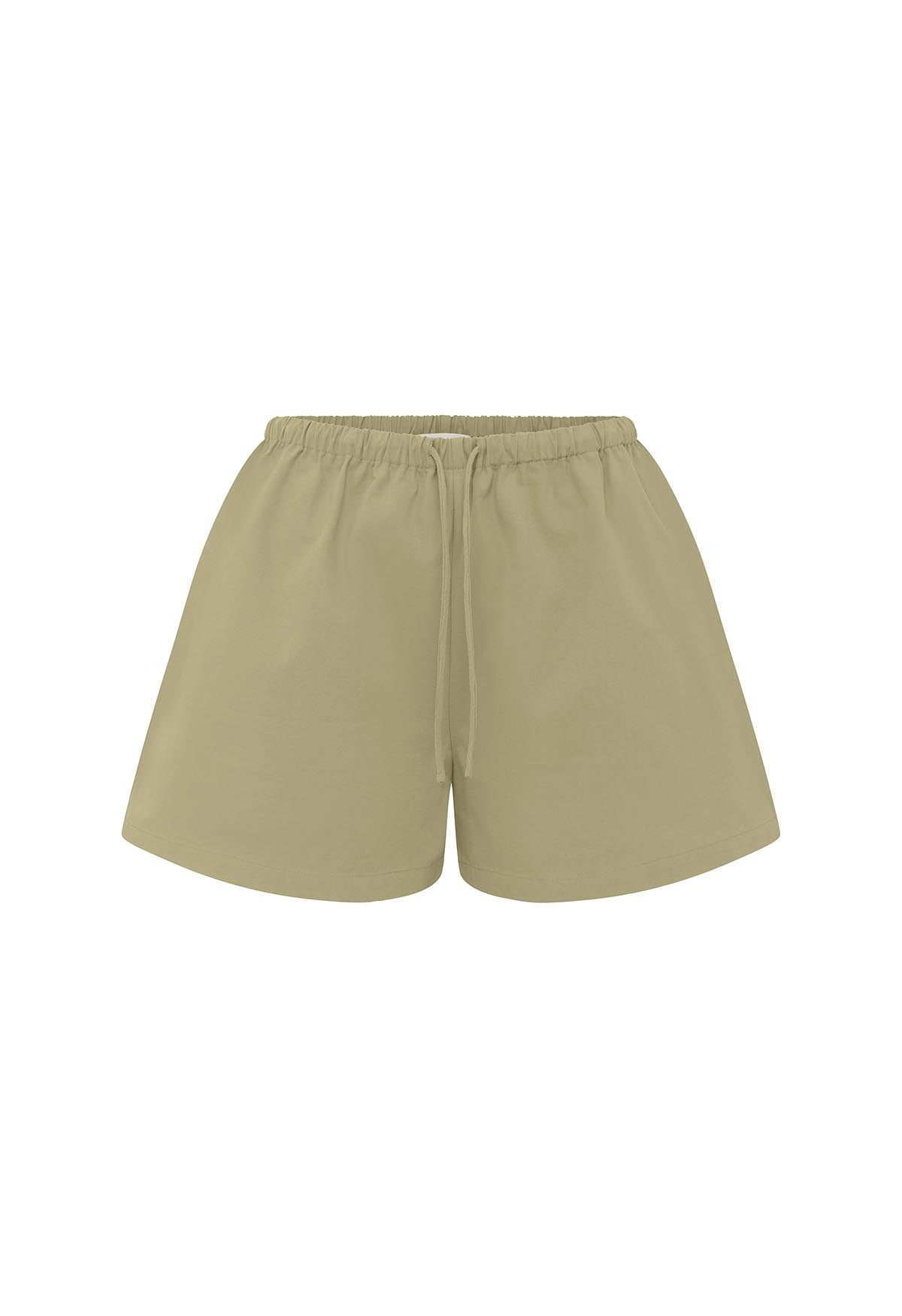 Mid-Rise Drawcord Short Tortora