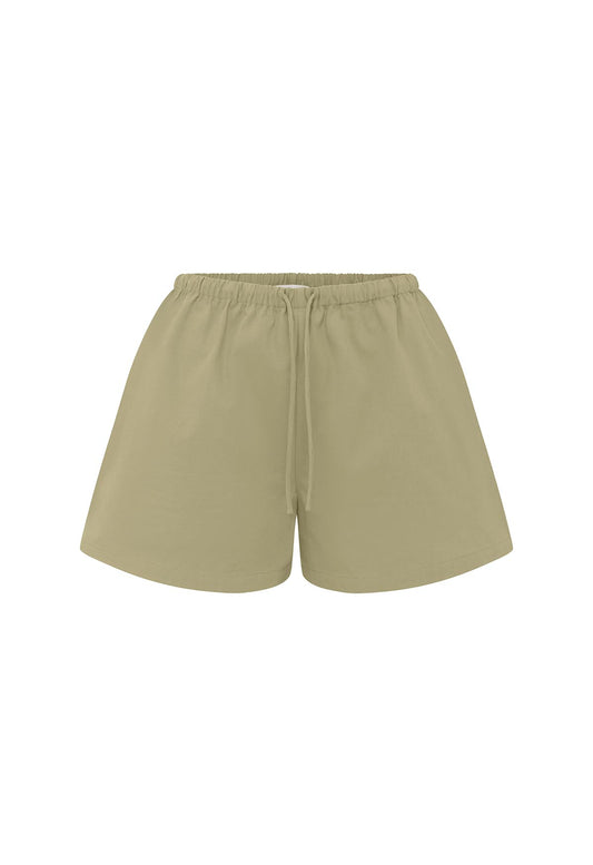 Mid-Rise Drawcord Short Tortora
