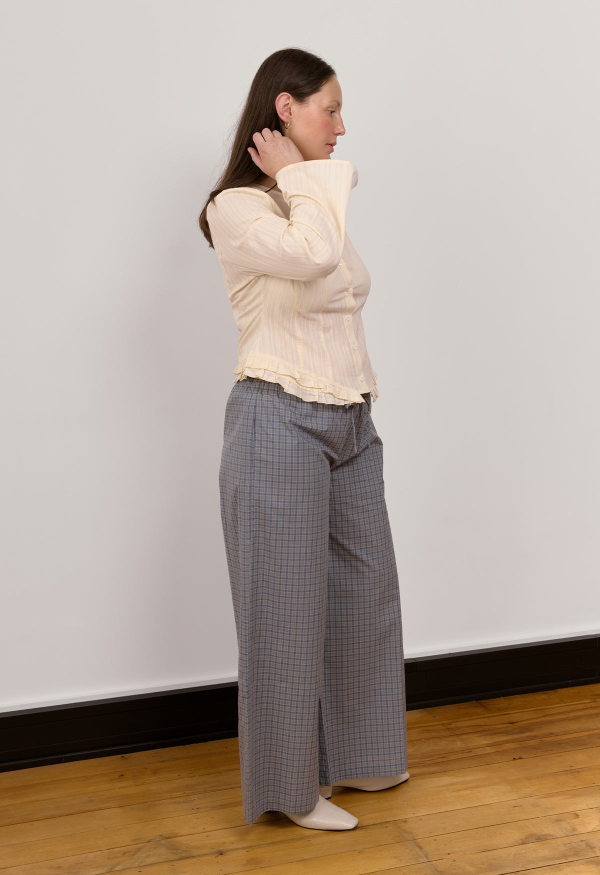 Mid-Rise Pant Laguna Check
