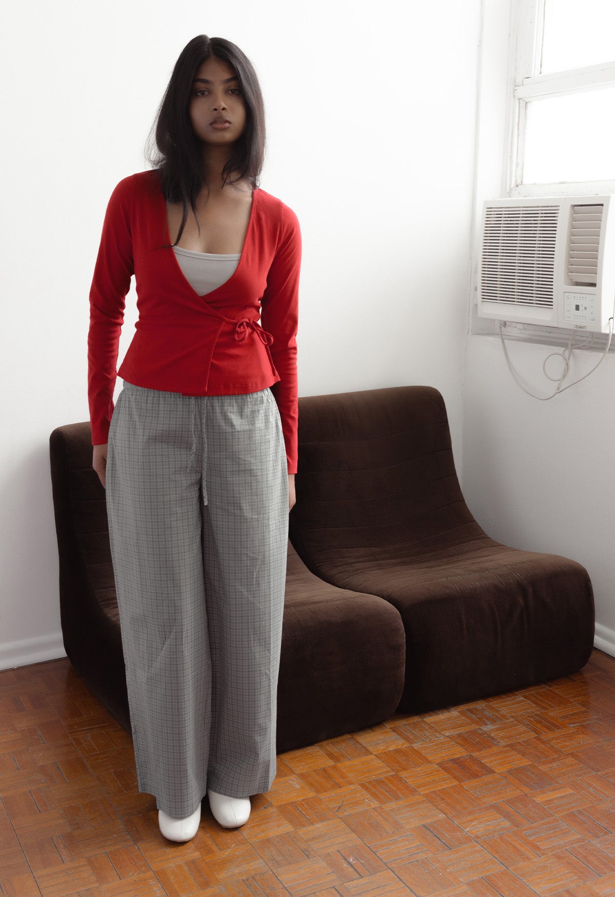 Mid-Rise Pant Laguna Check
