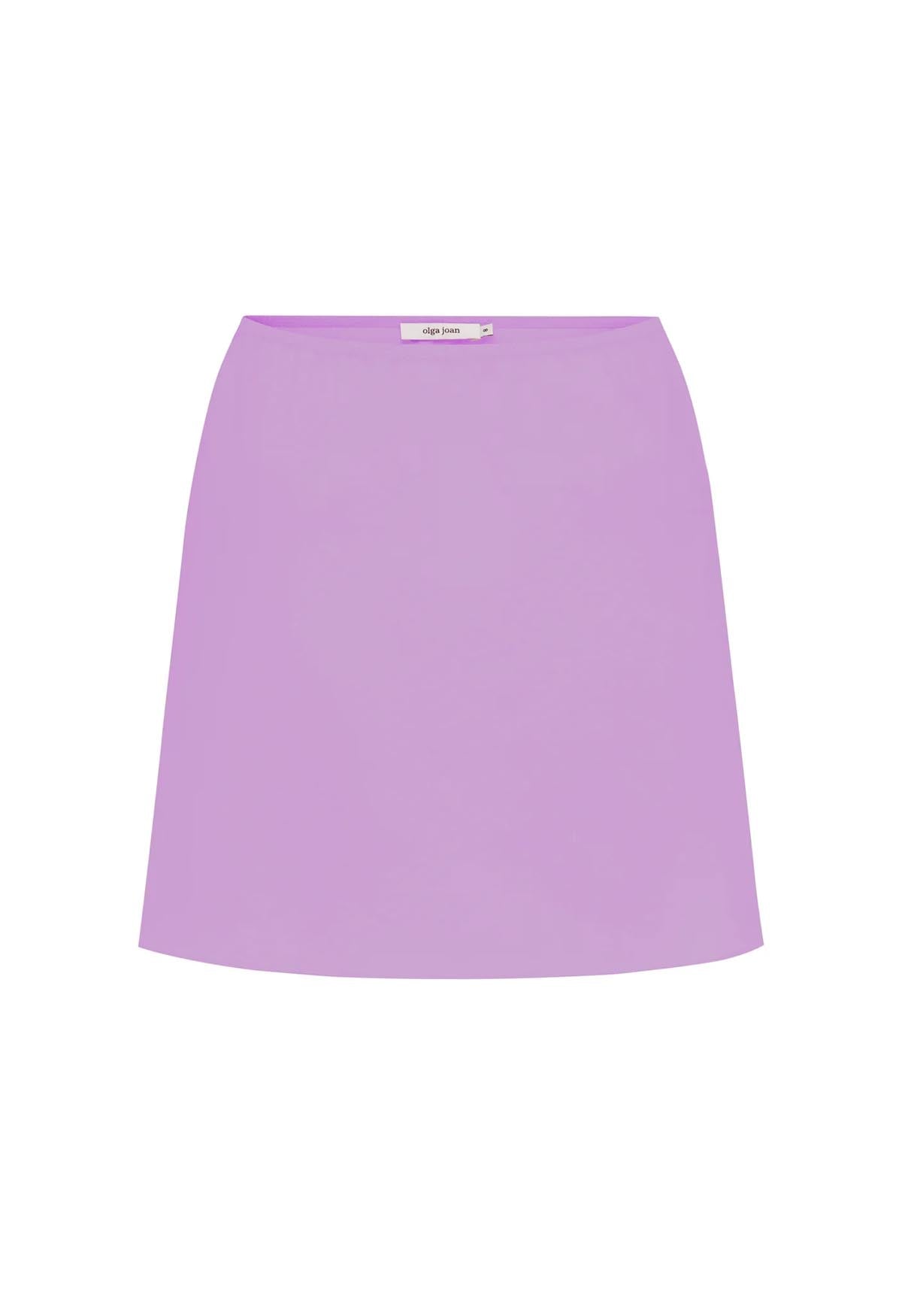 Mini Slip Skirt Lavanda Tencel