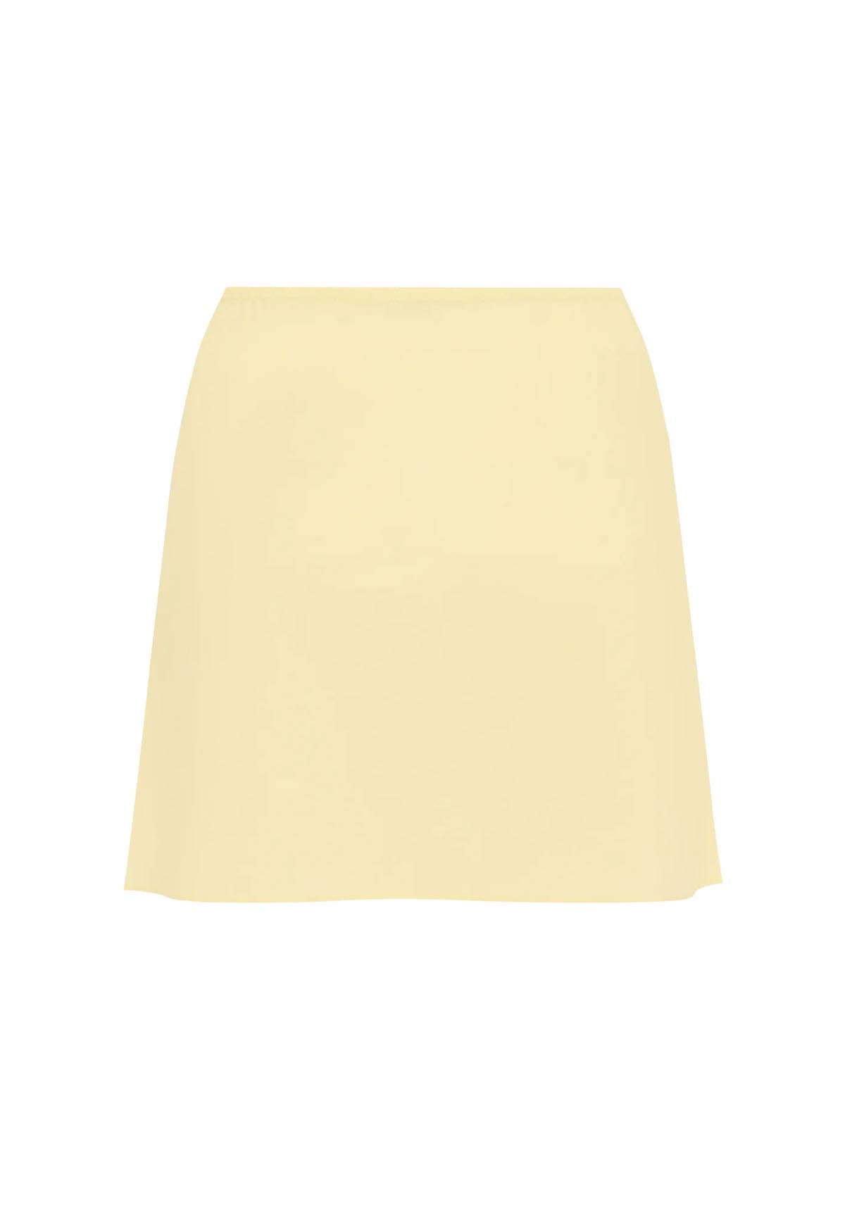 Mini Slip Skirt Limone Tencel – Olga Joan