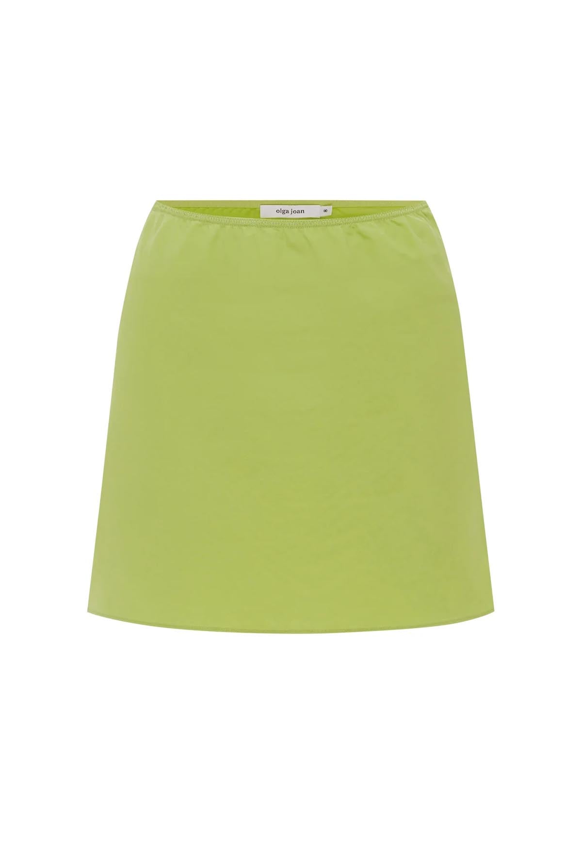 Mini Slip Skirt Pistachio Tencel
