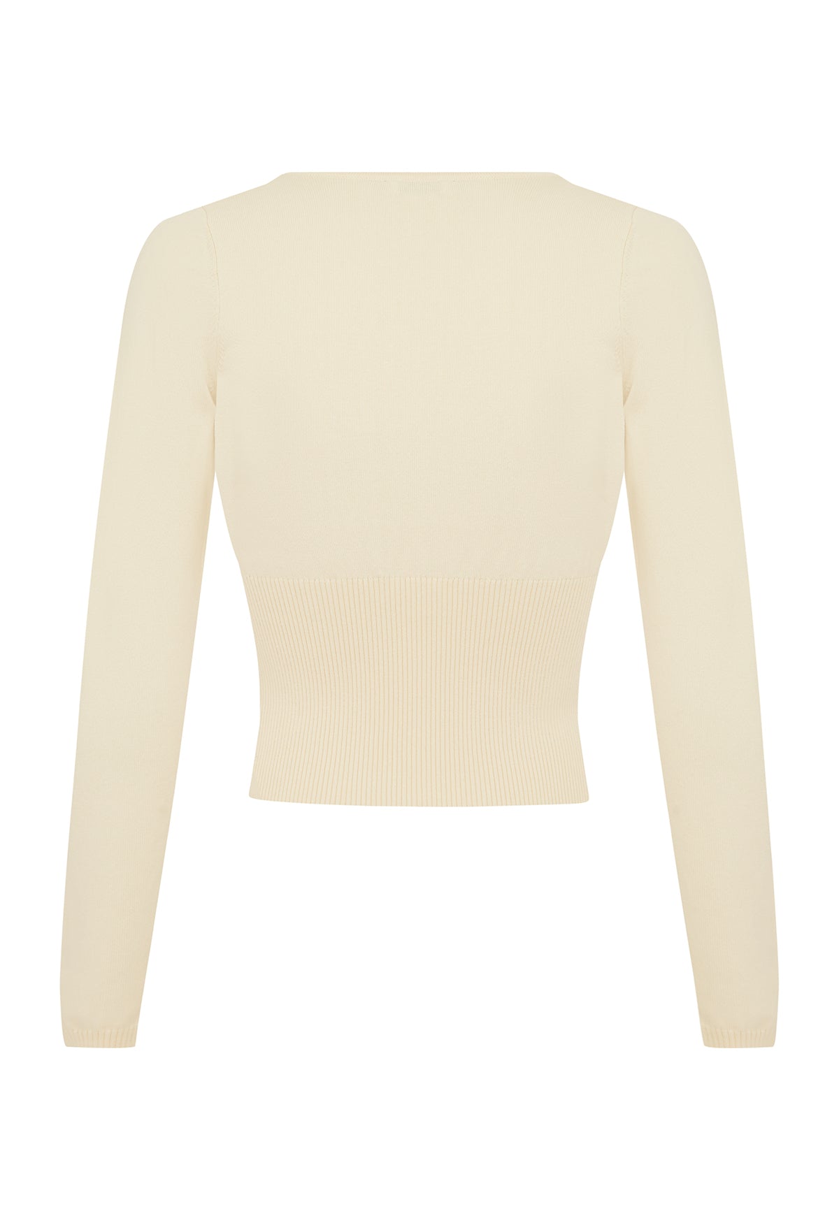 Mock Wrap Knit Top Avena