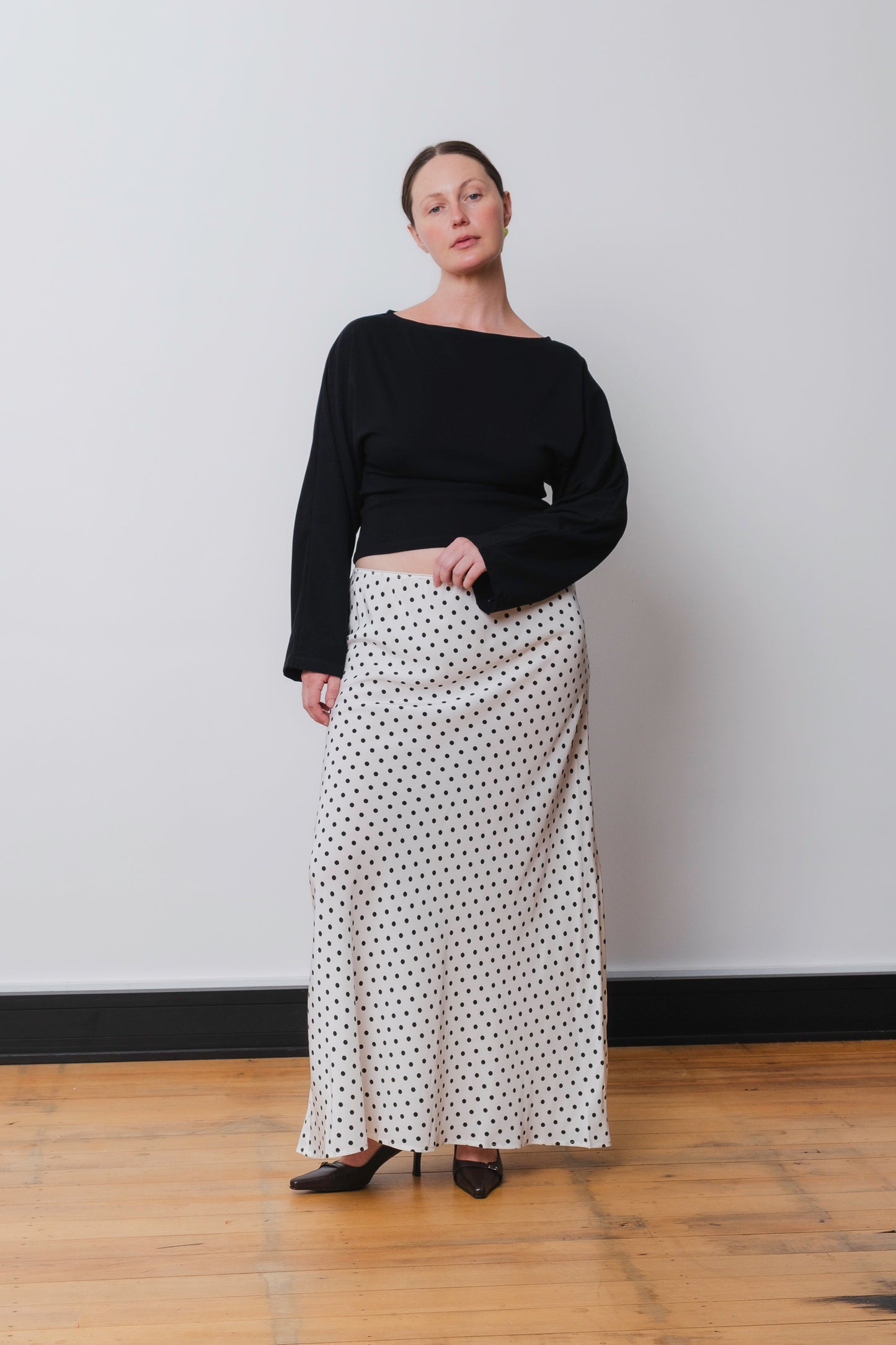 Bias Ankle Skirt Pois Bianca (previous production)