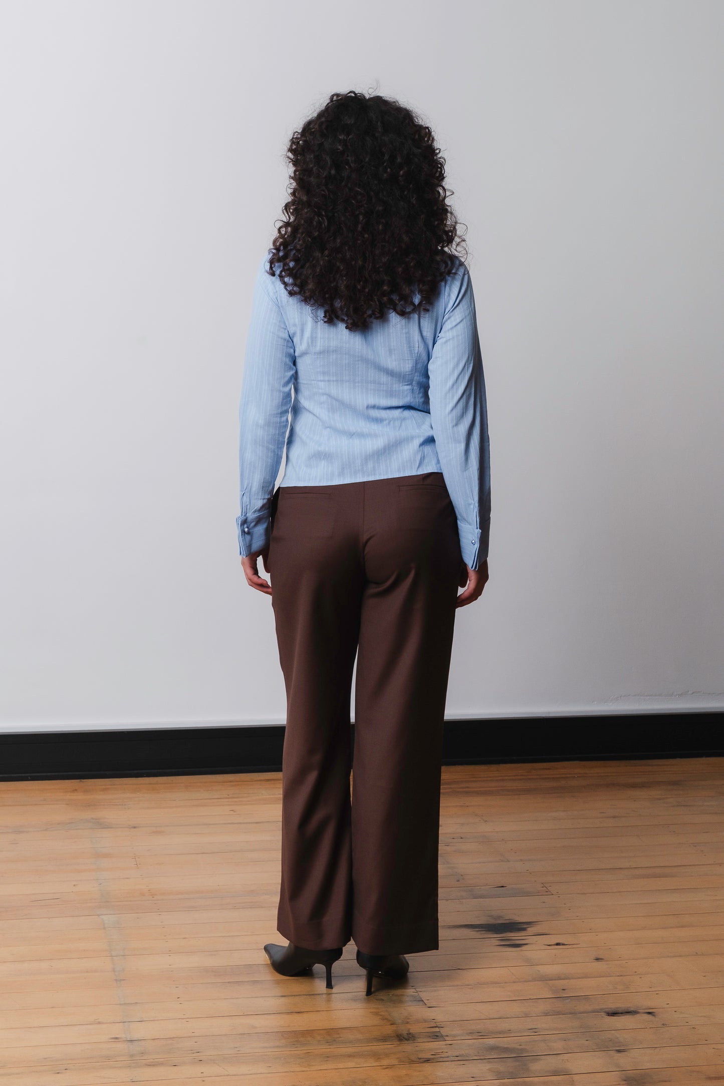 Ruched Front Shirt Azzurra