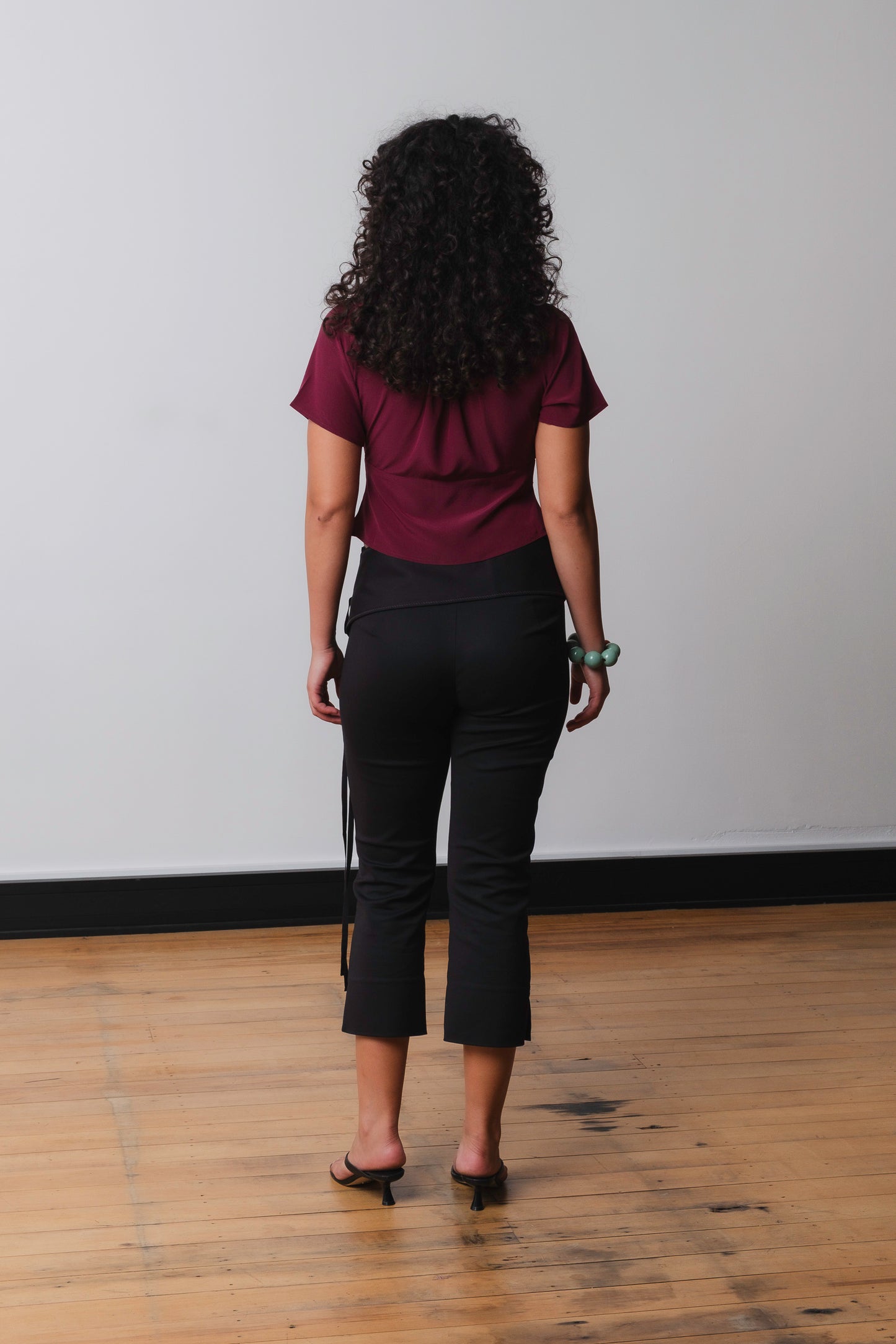 Belted Capri Pant Nera