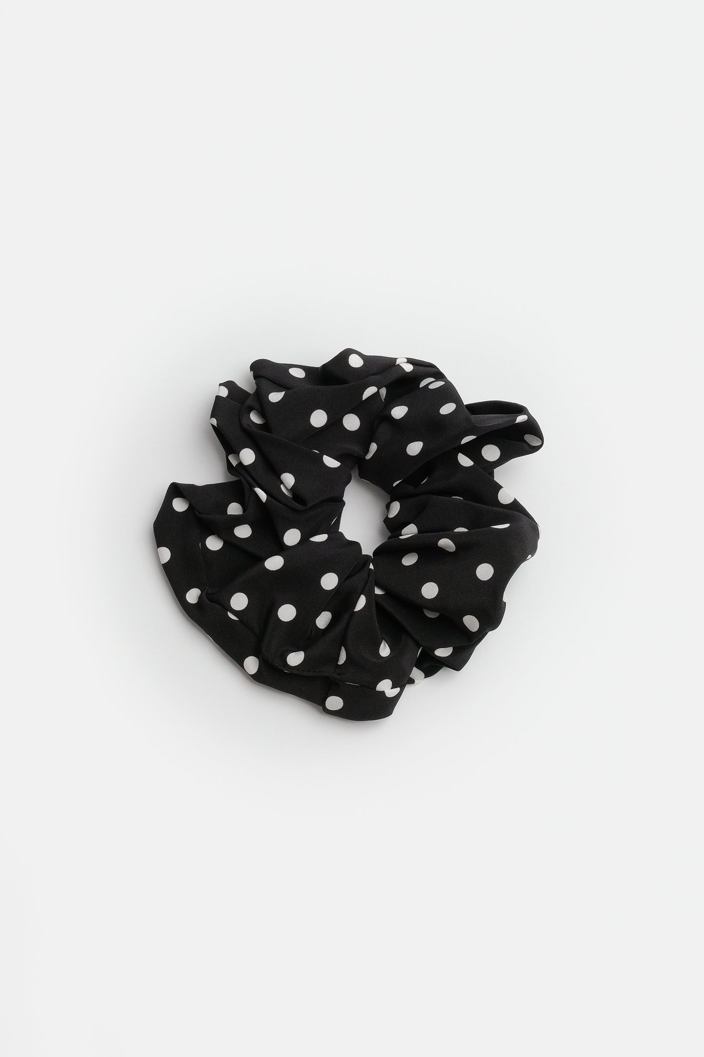Oversized Scrunchie Pois Nera