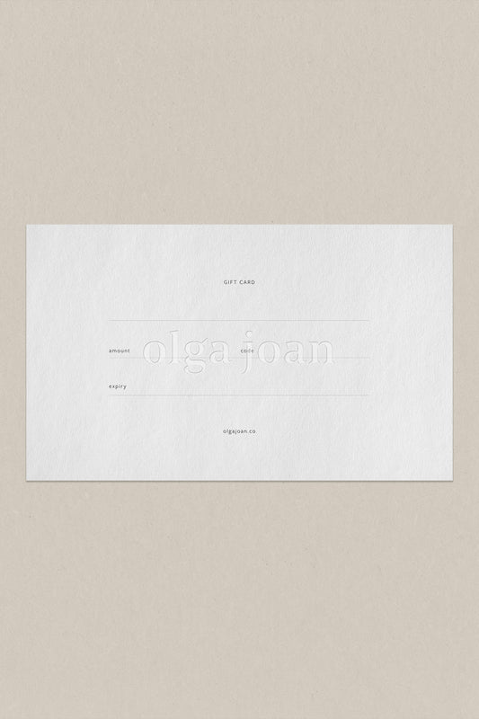 Olga Joan Gift Card