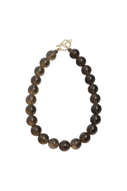 Olga Joan Sun Ray Necklace Smoky Quartz (L)