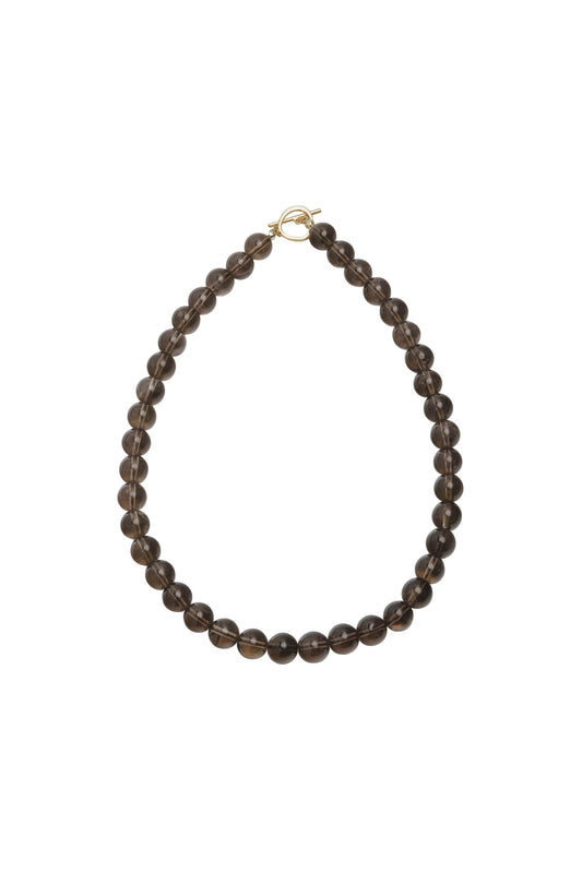 Olga Joan Sun Ray Necklace Smoky Quartz (M)