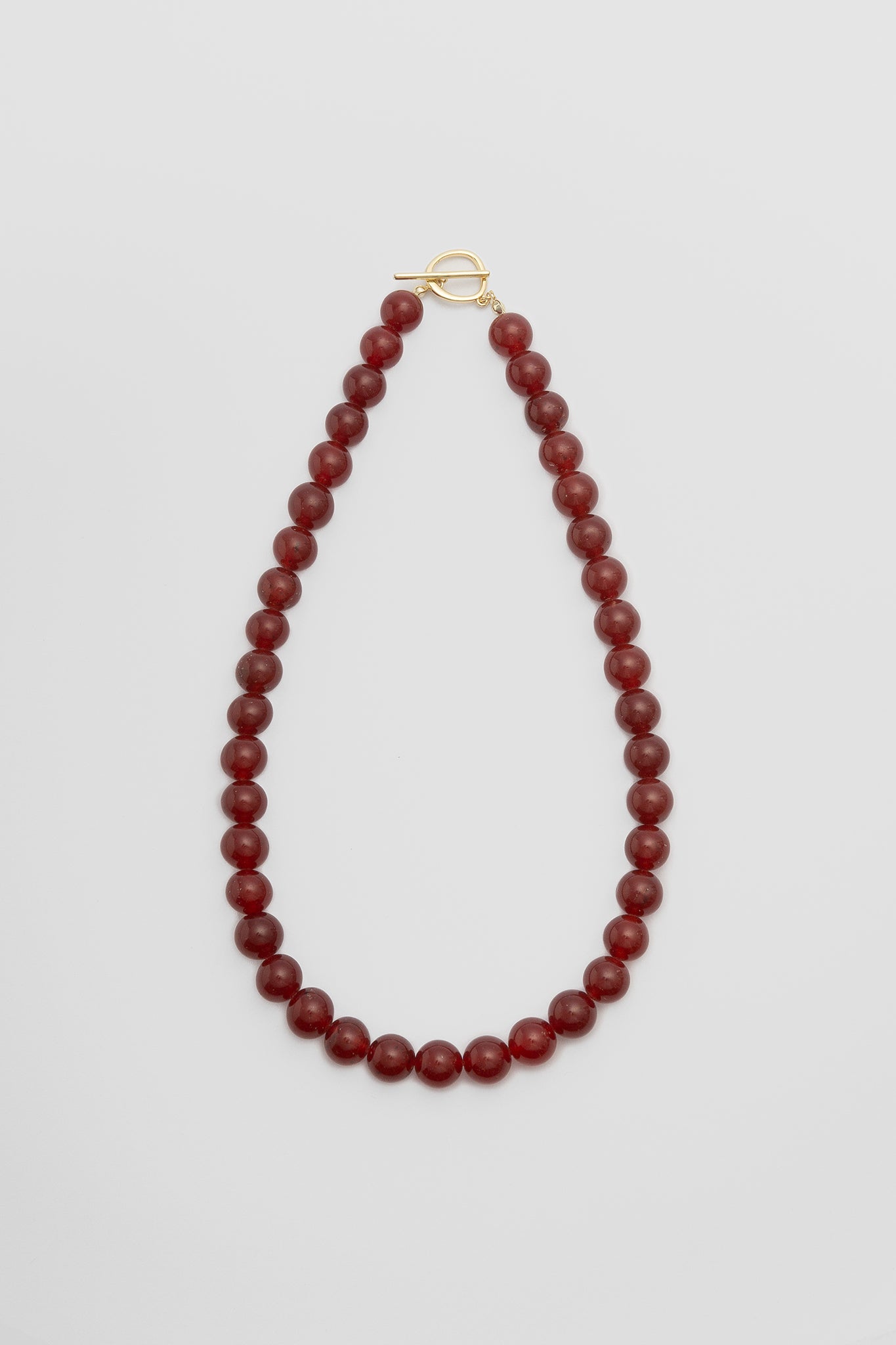 Olga Joan Sun Ray Necklace Red Jade