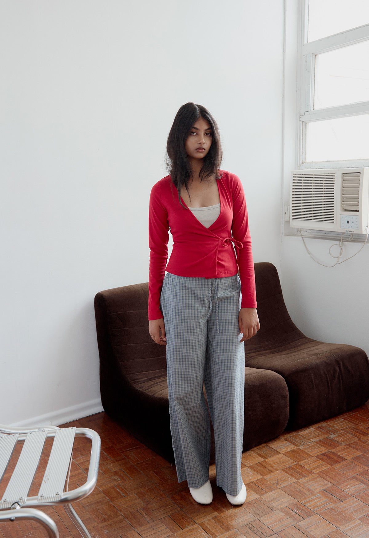Mid-Rise Pant Laguna Check