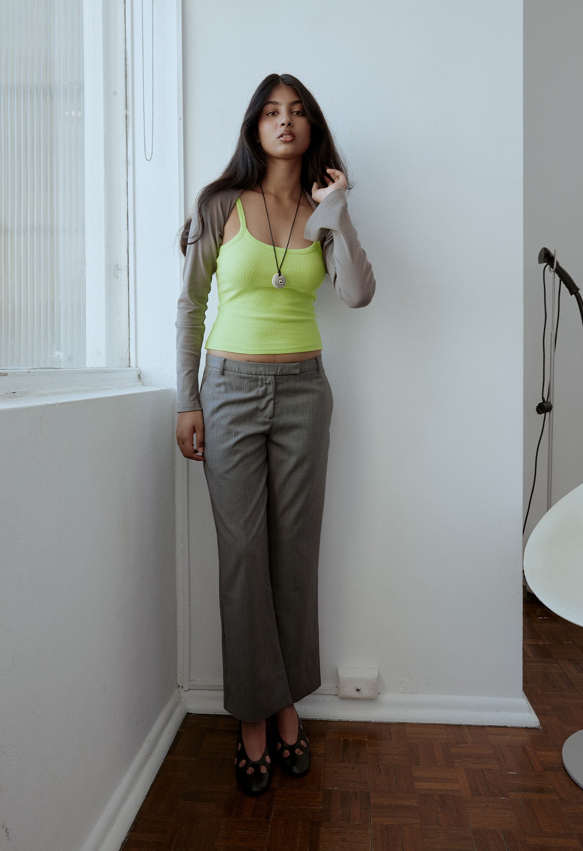 Tailored Low-Rise Pant Multi Pinstripe