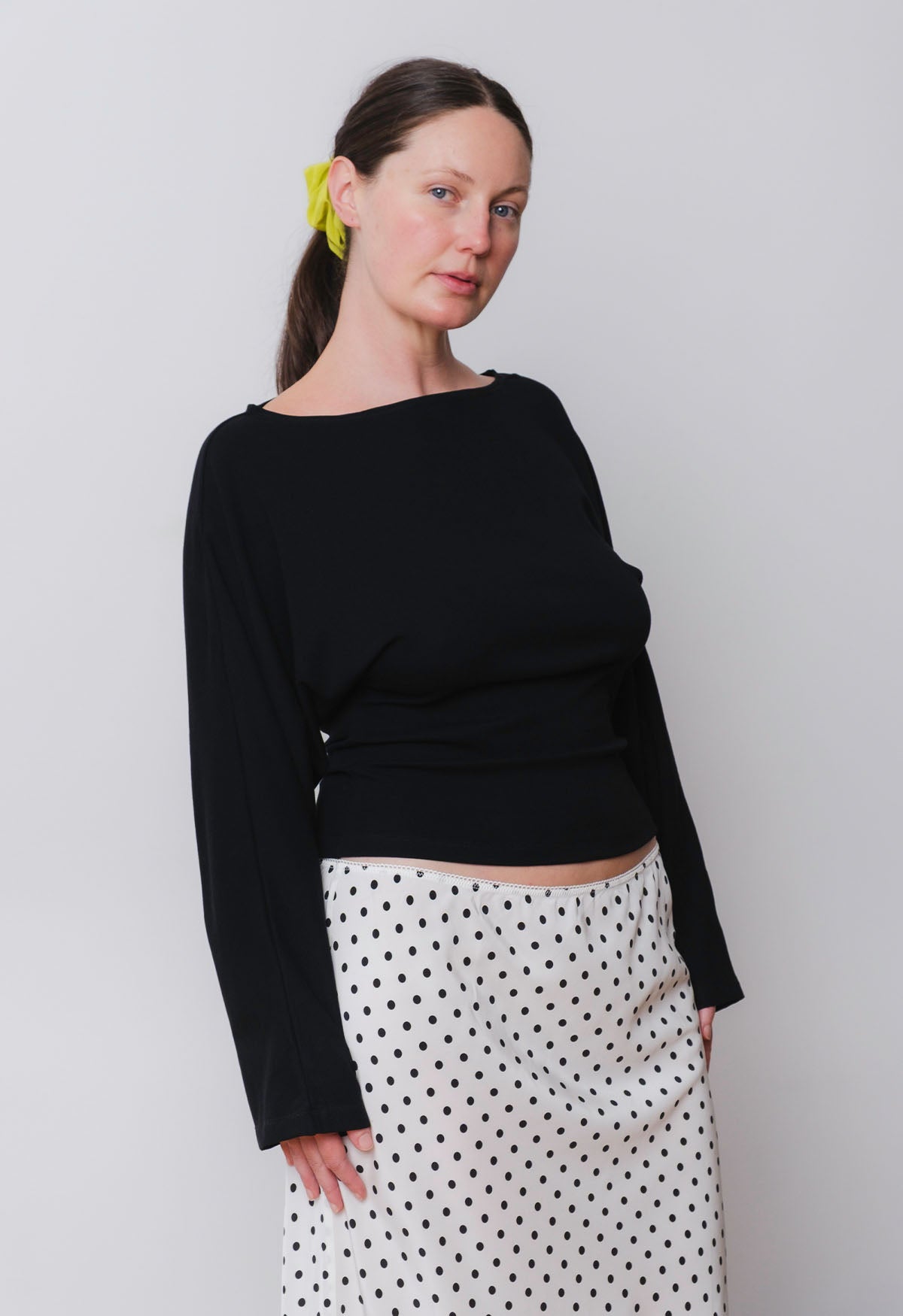 Bateau Long Sleeve Nera