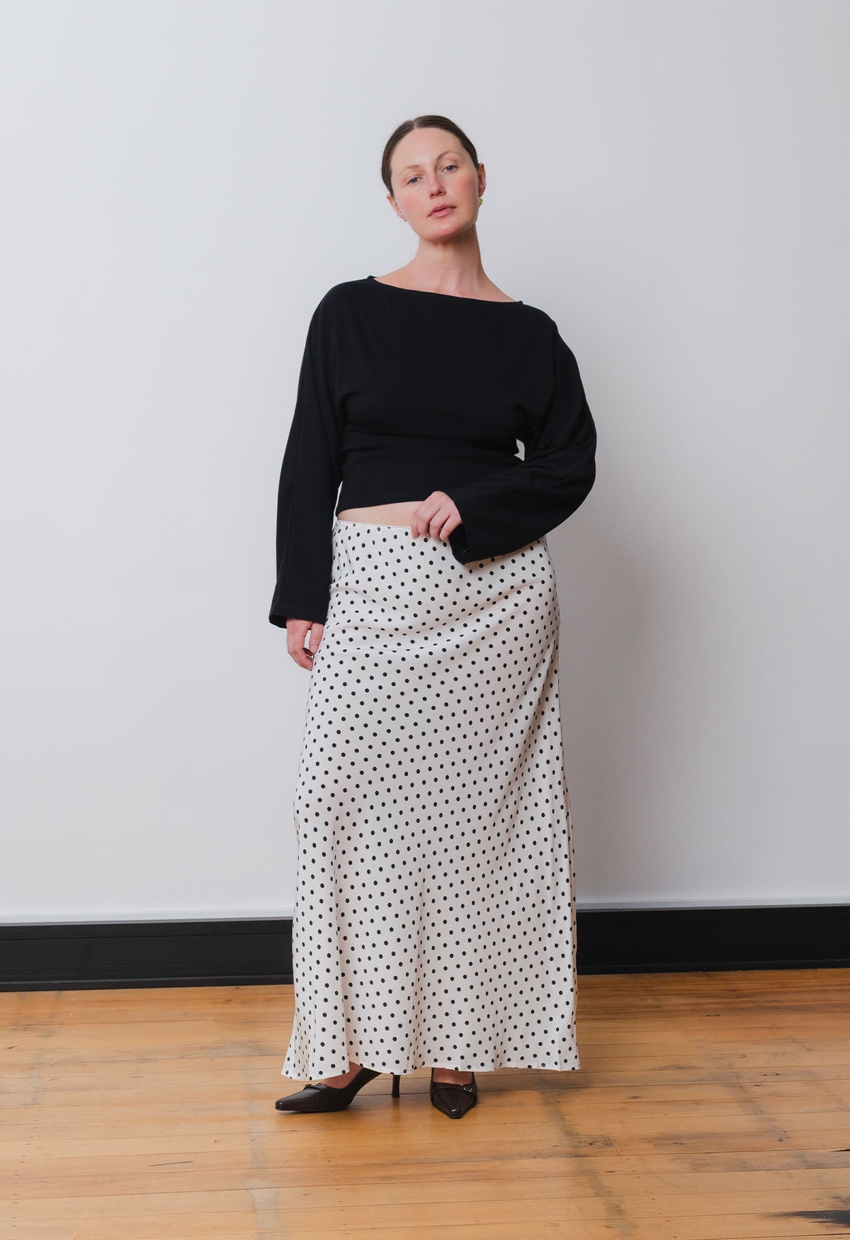 Bateau Long Sleeve Nera