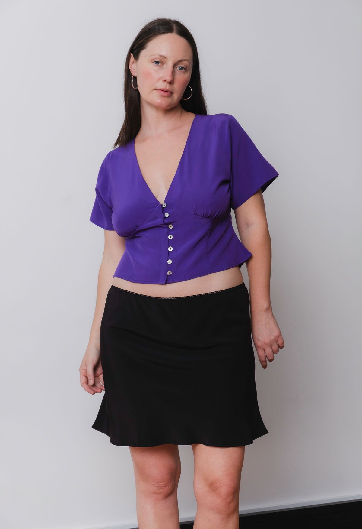 Bias Mini Skirt Nera